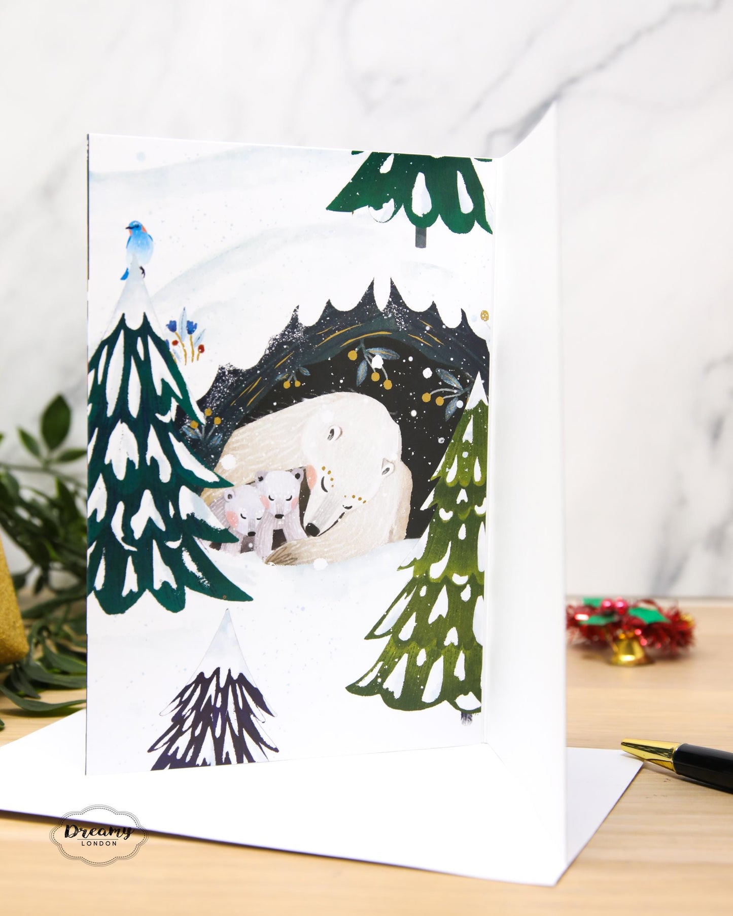 Polar Bear Advent Calendar Card