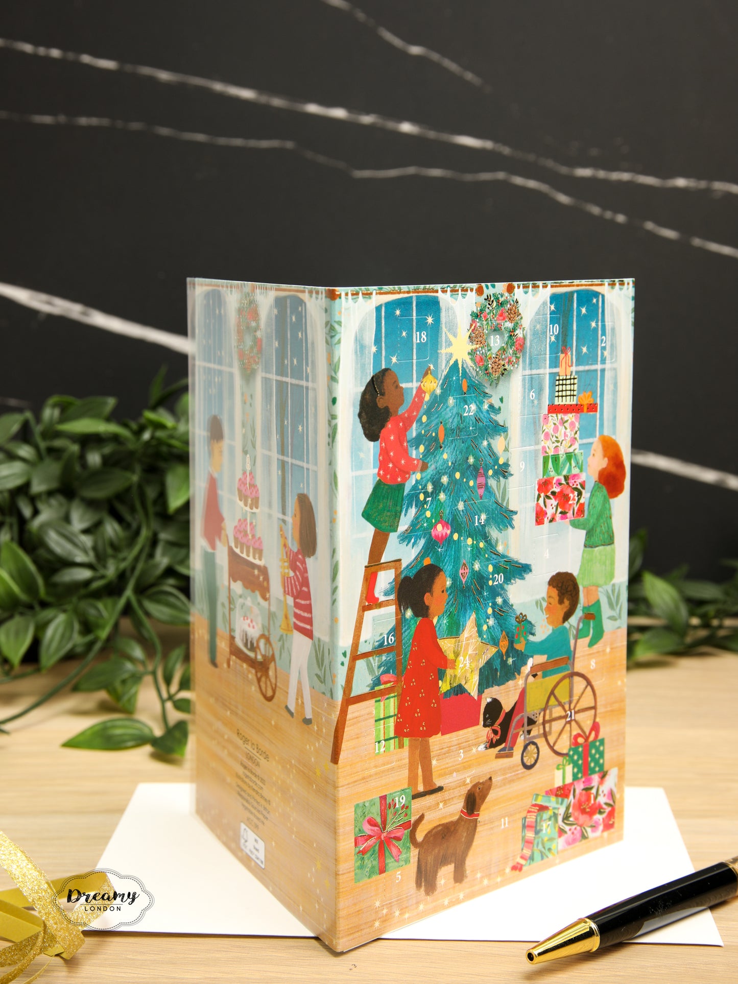 Christmas Party Advent Calendar Card