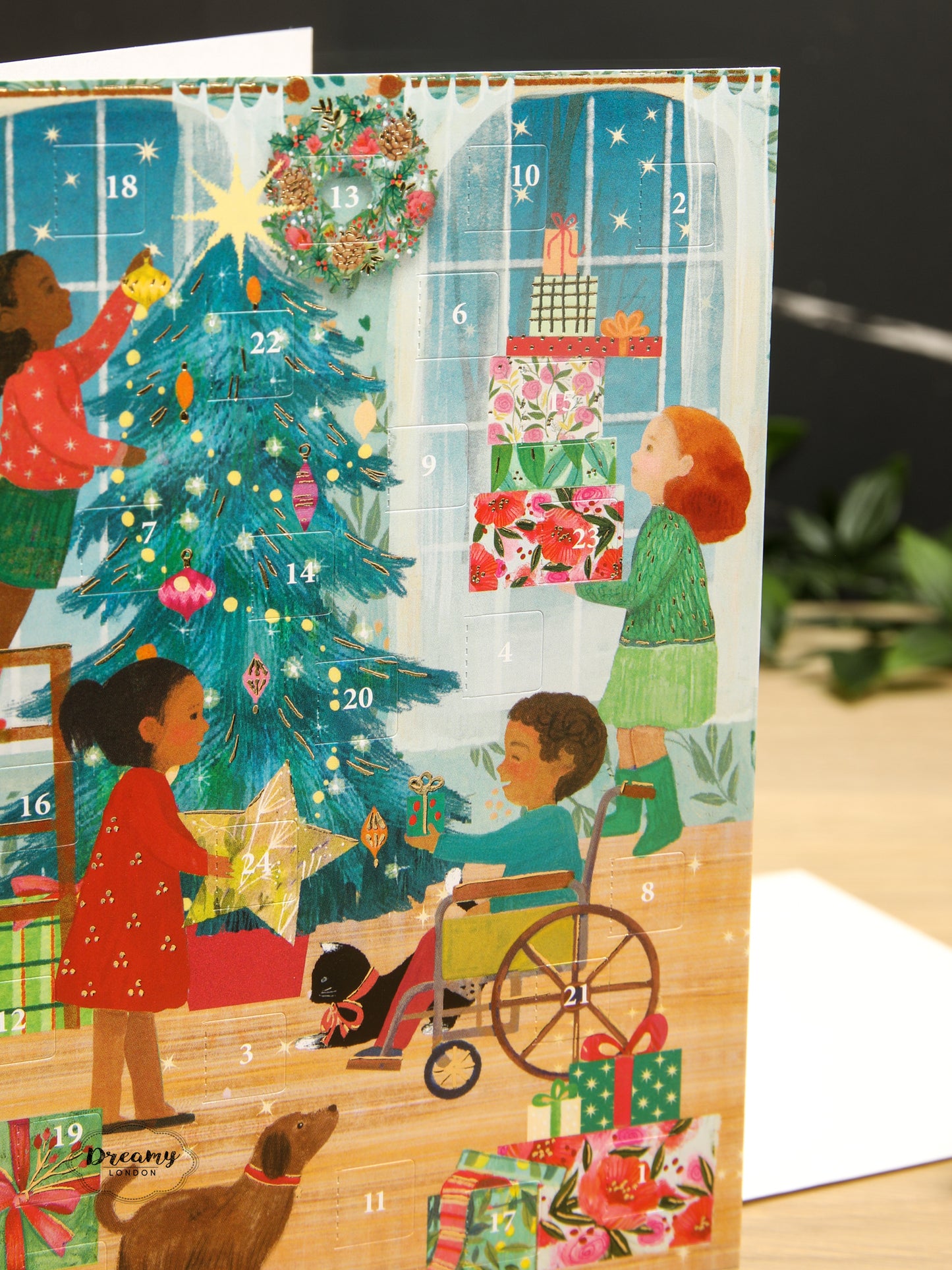 Christmas Party Advent Calendar Card
