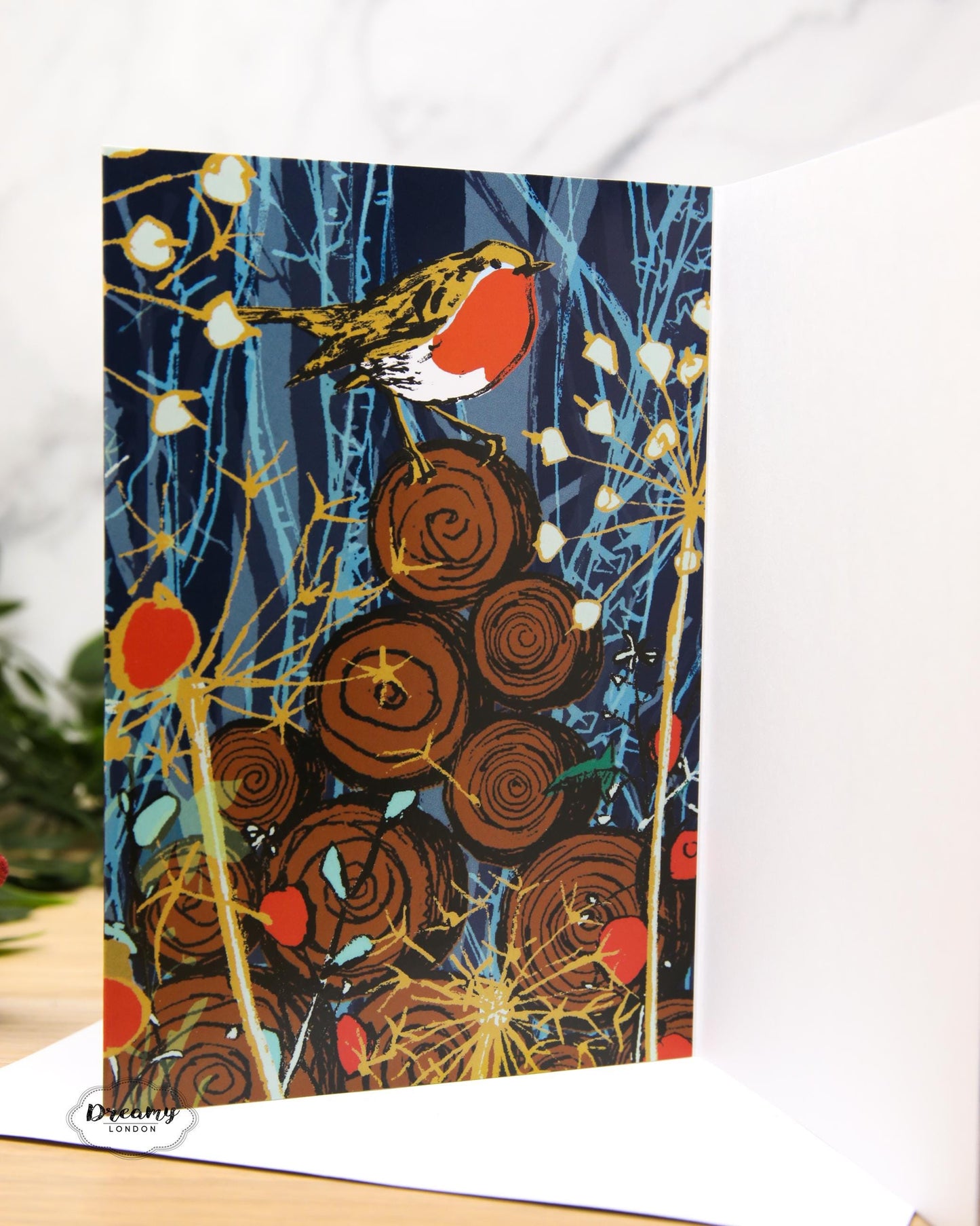 Christmas Robin Advent Calendar Card