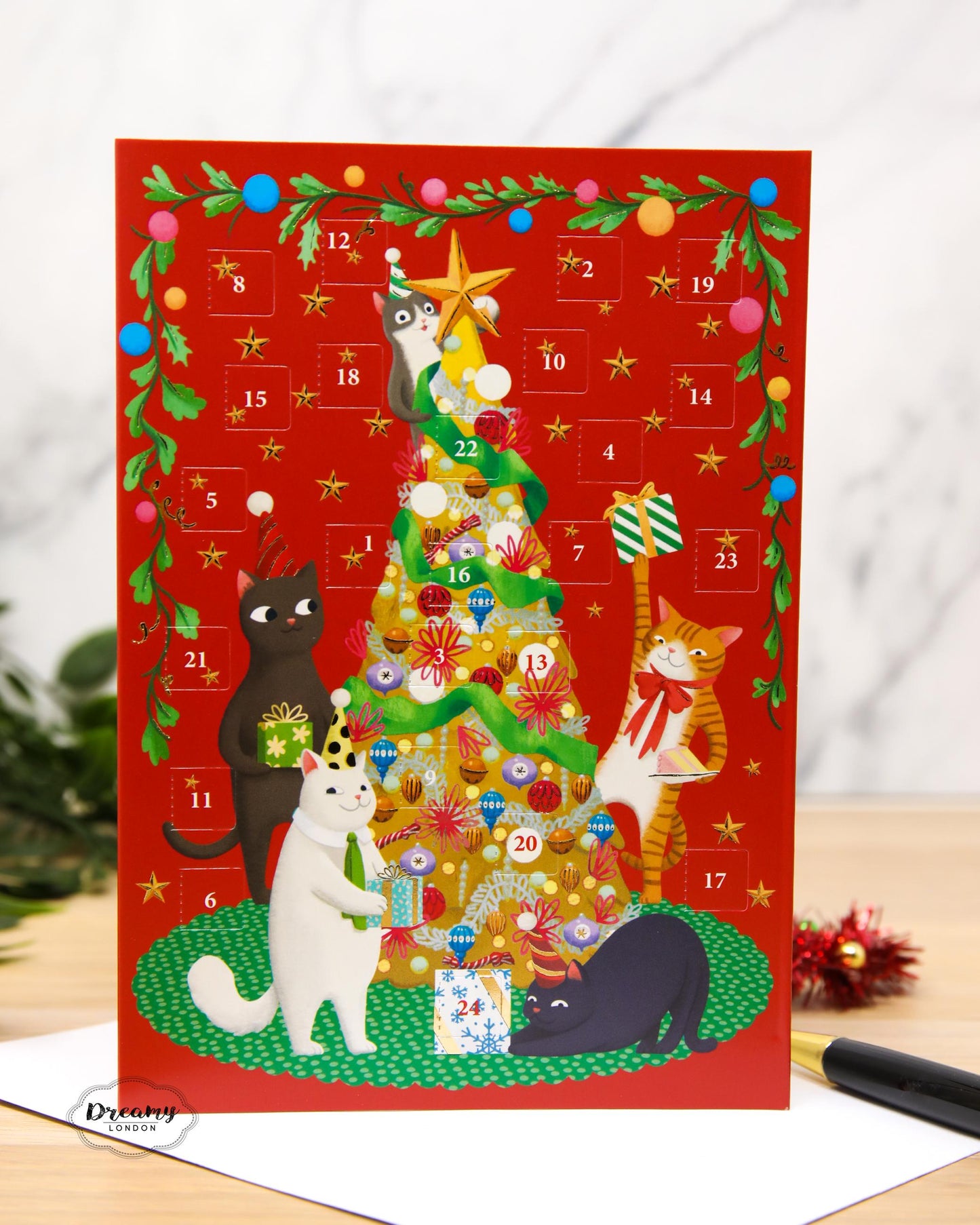 Party Cats Advent Calendar Card