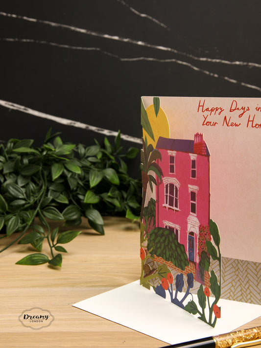 Laser cut Starflower New Home Card