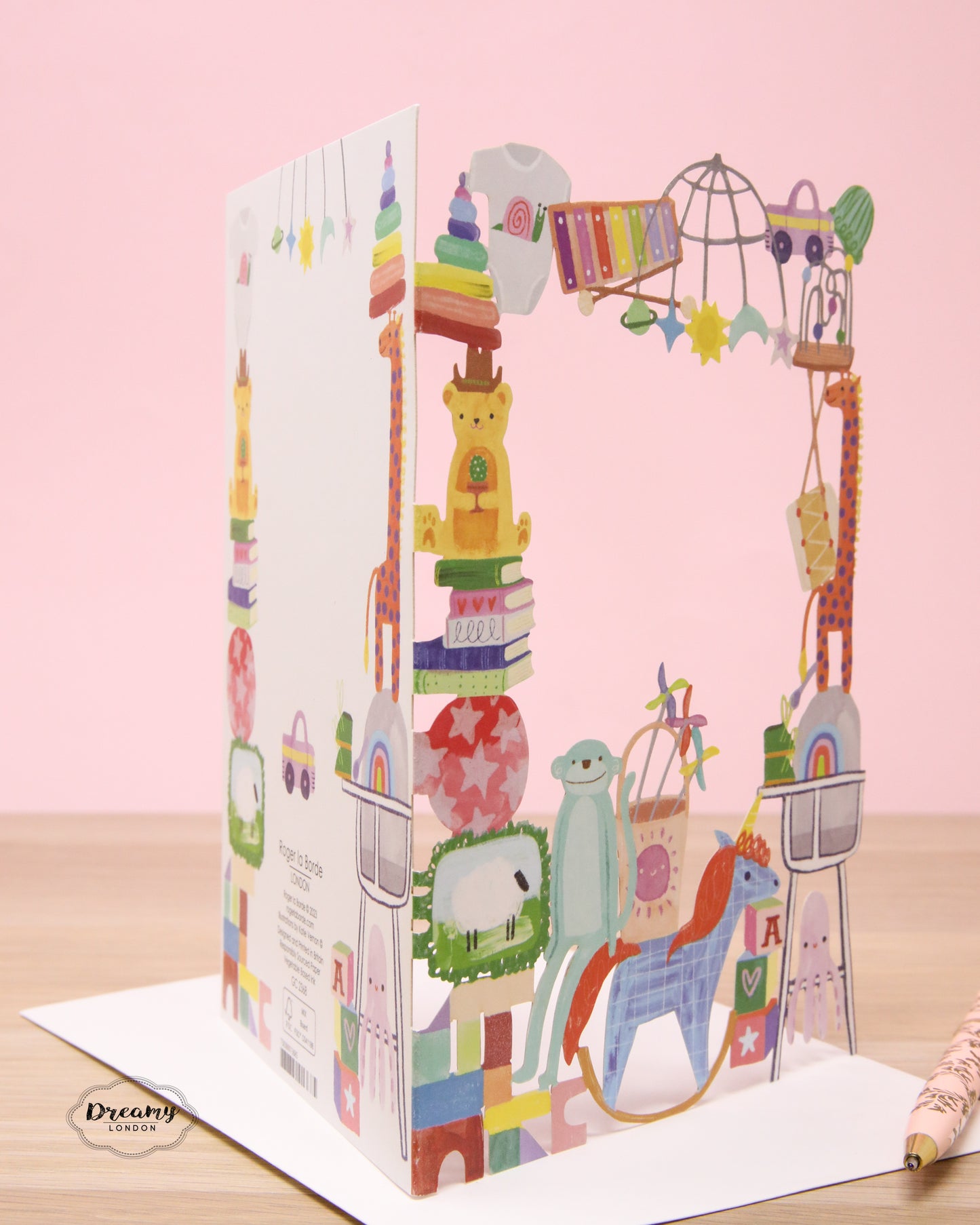 Welcome to the World New Baby Laser cut Card