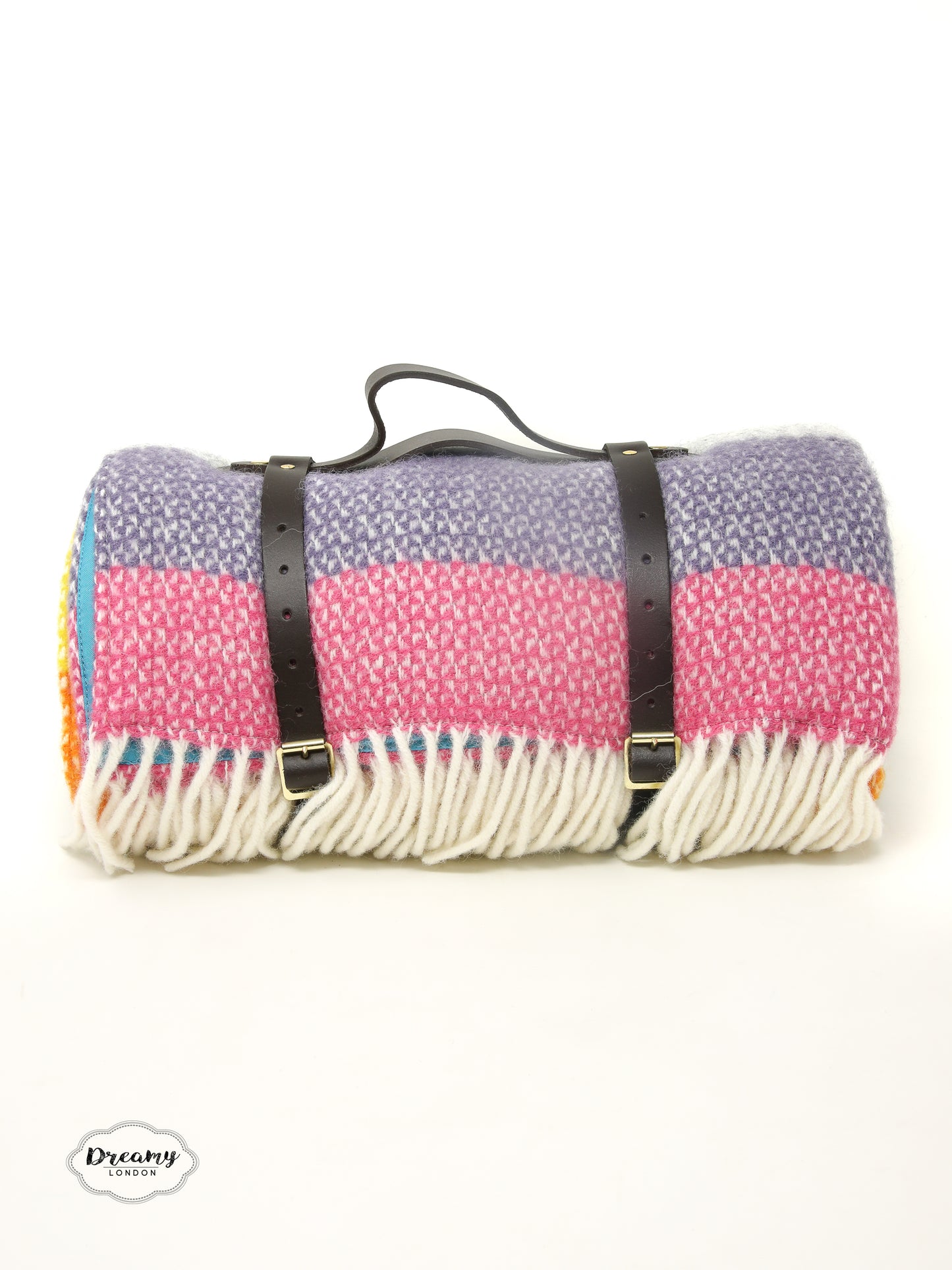 Harley Rainbow Herringbone Polo Picnic Blanket