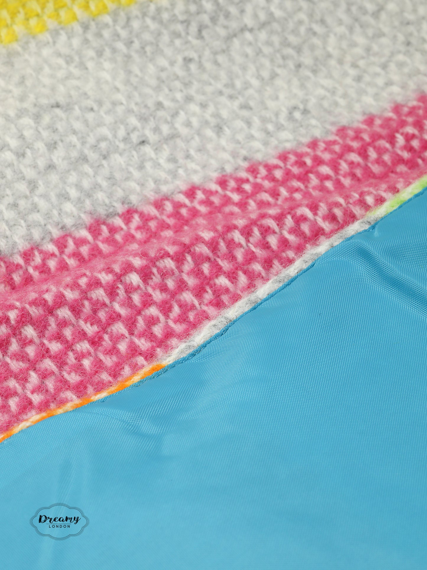 Harley Rainbow Herringbone Polo Picnic Blanket