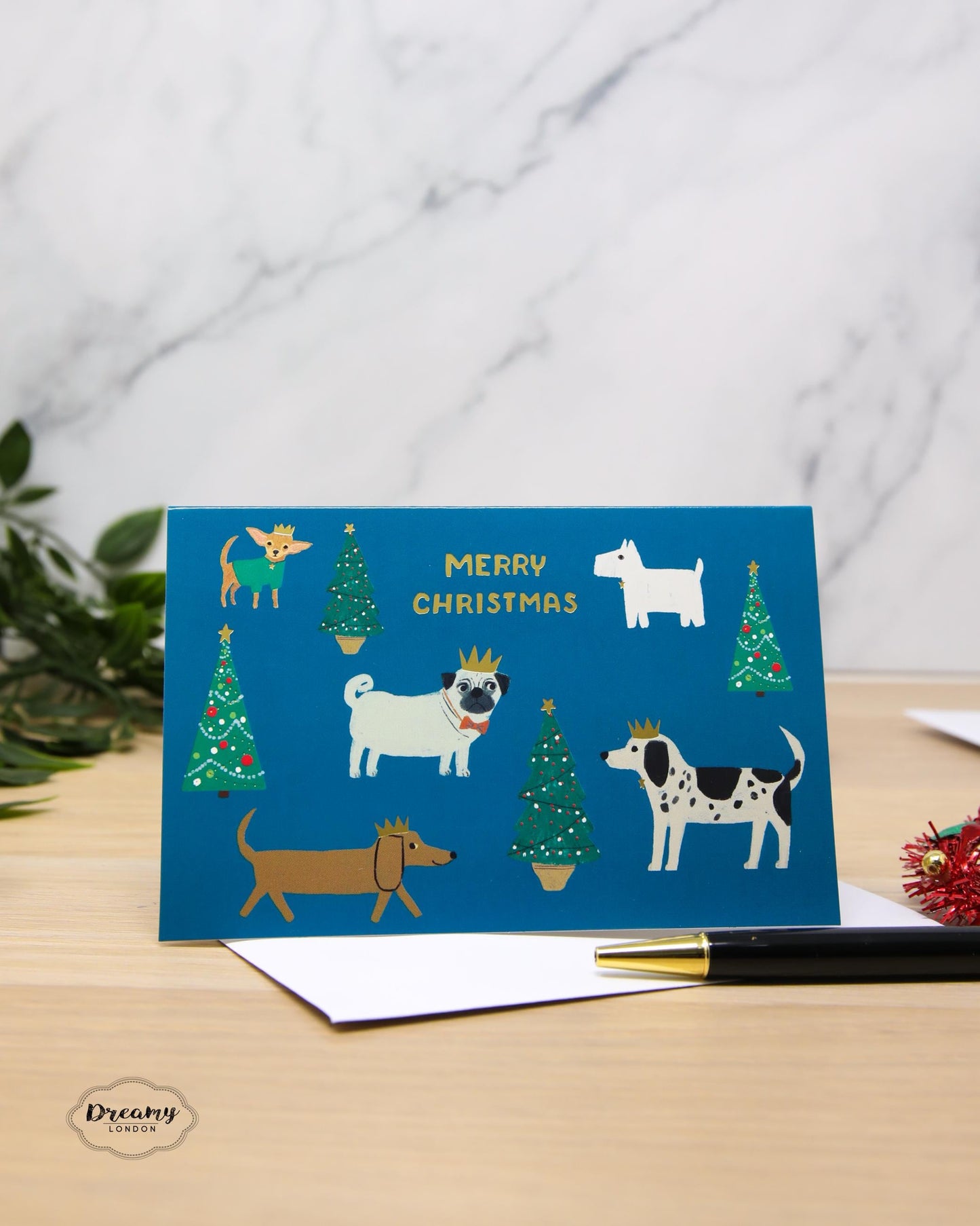 Cat Lovers and Dog Lovers Boxed Petite Christmas Cards