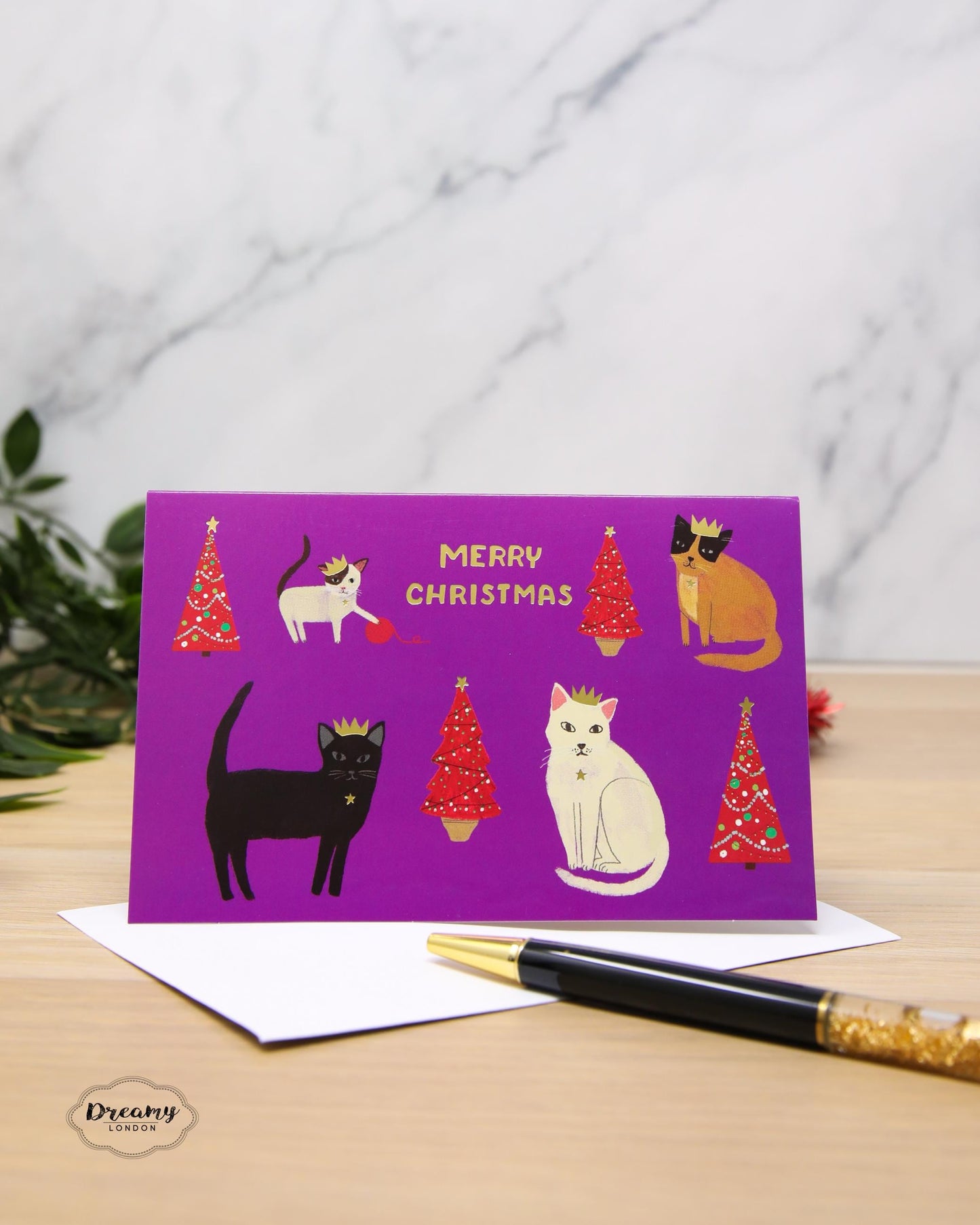 Cat Lovers and Dog Lovers Boxed Petite Christmas Cards