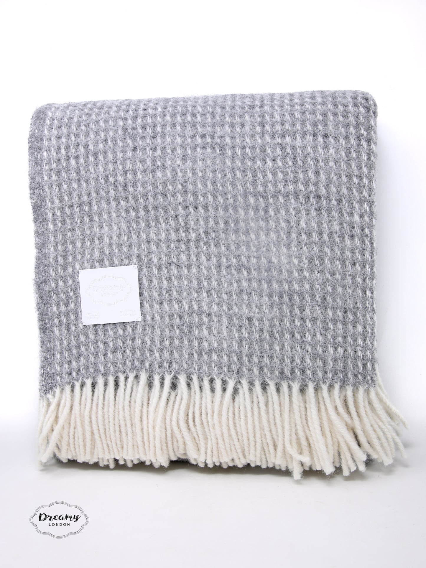 Oatmeal Wool Throw Blanket