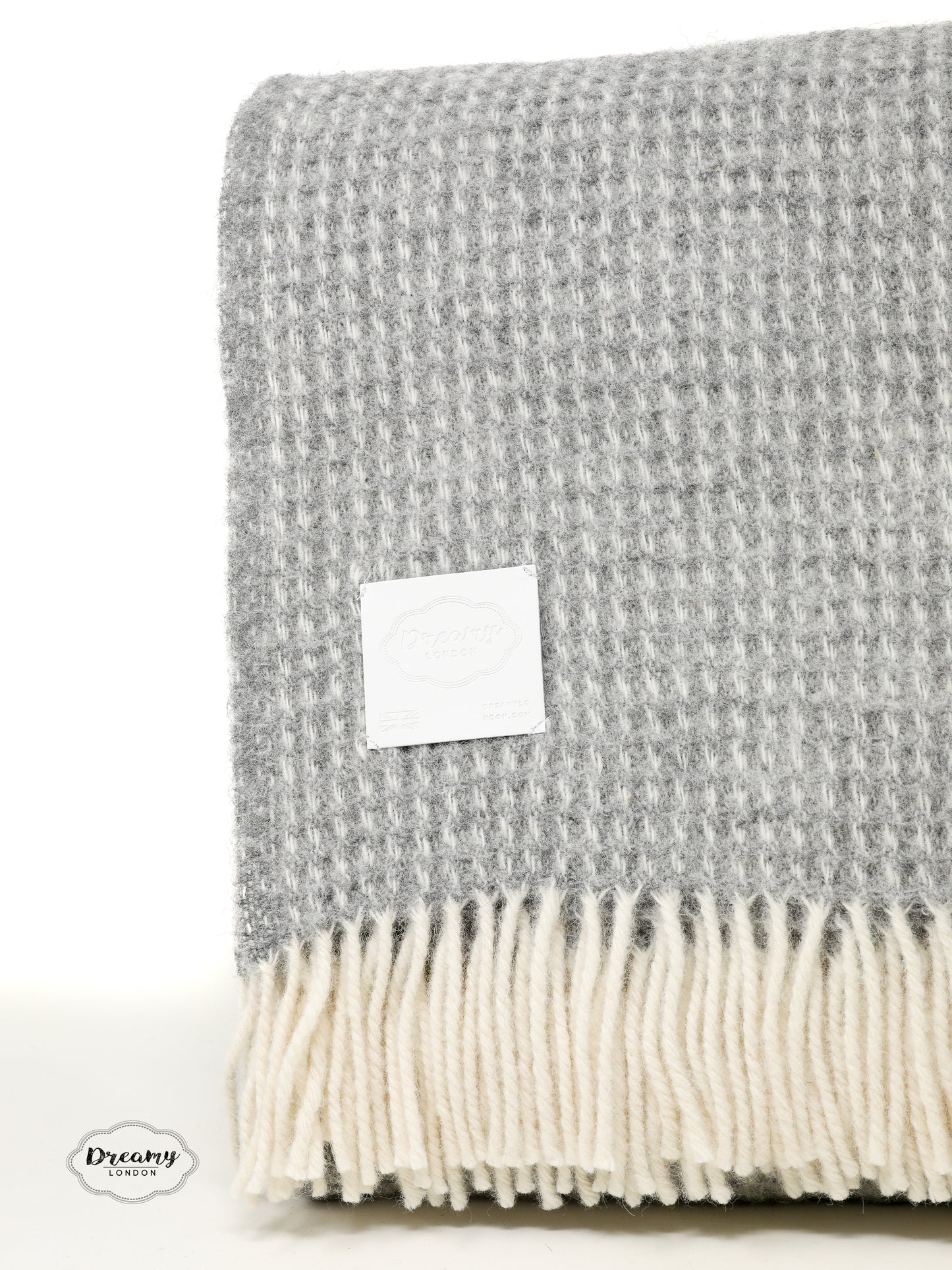 Oatmeal Wool Throw Blanket