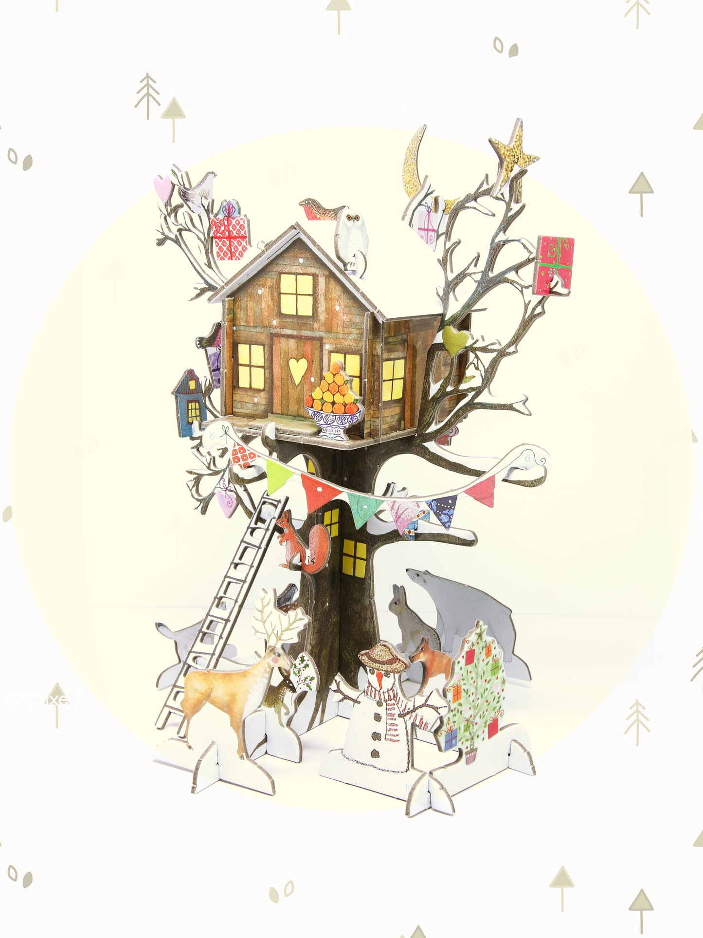 Treehouse Christmas 3D Pop & Slot Advent Calendar