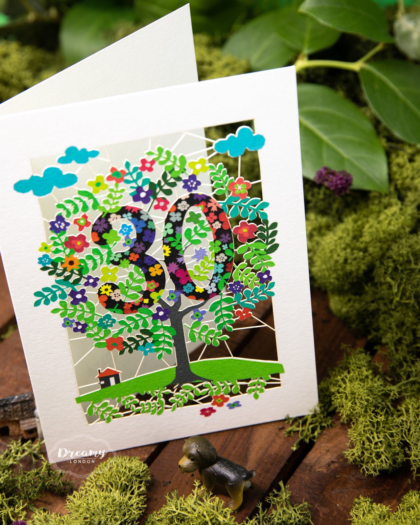 30th Tree of Life Birthday Card - dreamylondon