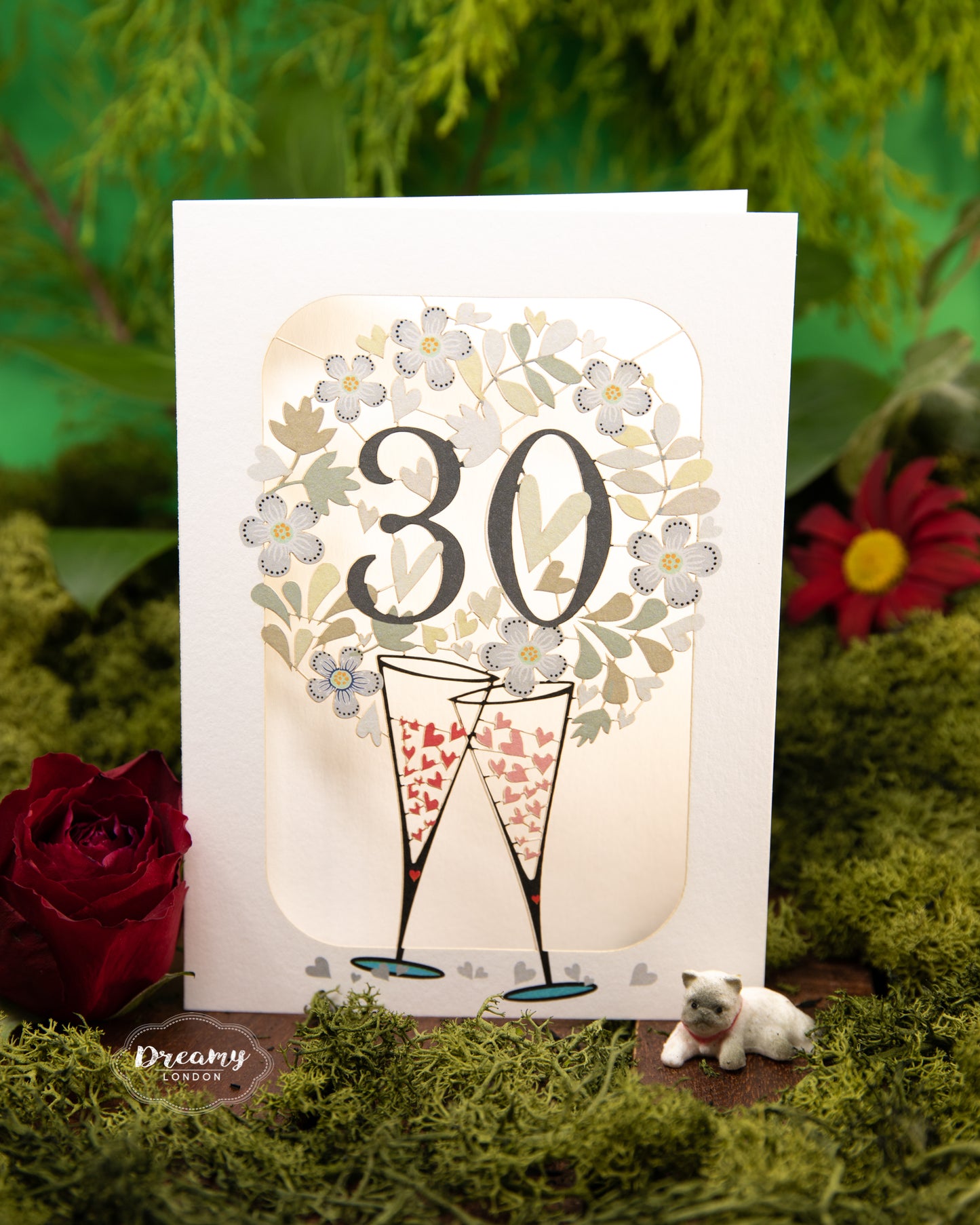 Pearl Anniversary 30th Wedding Anniversary Card - dreamylondon