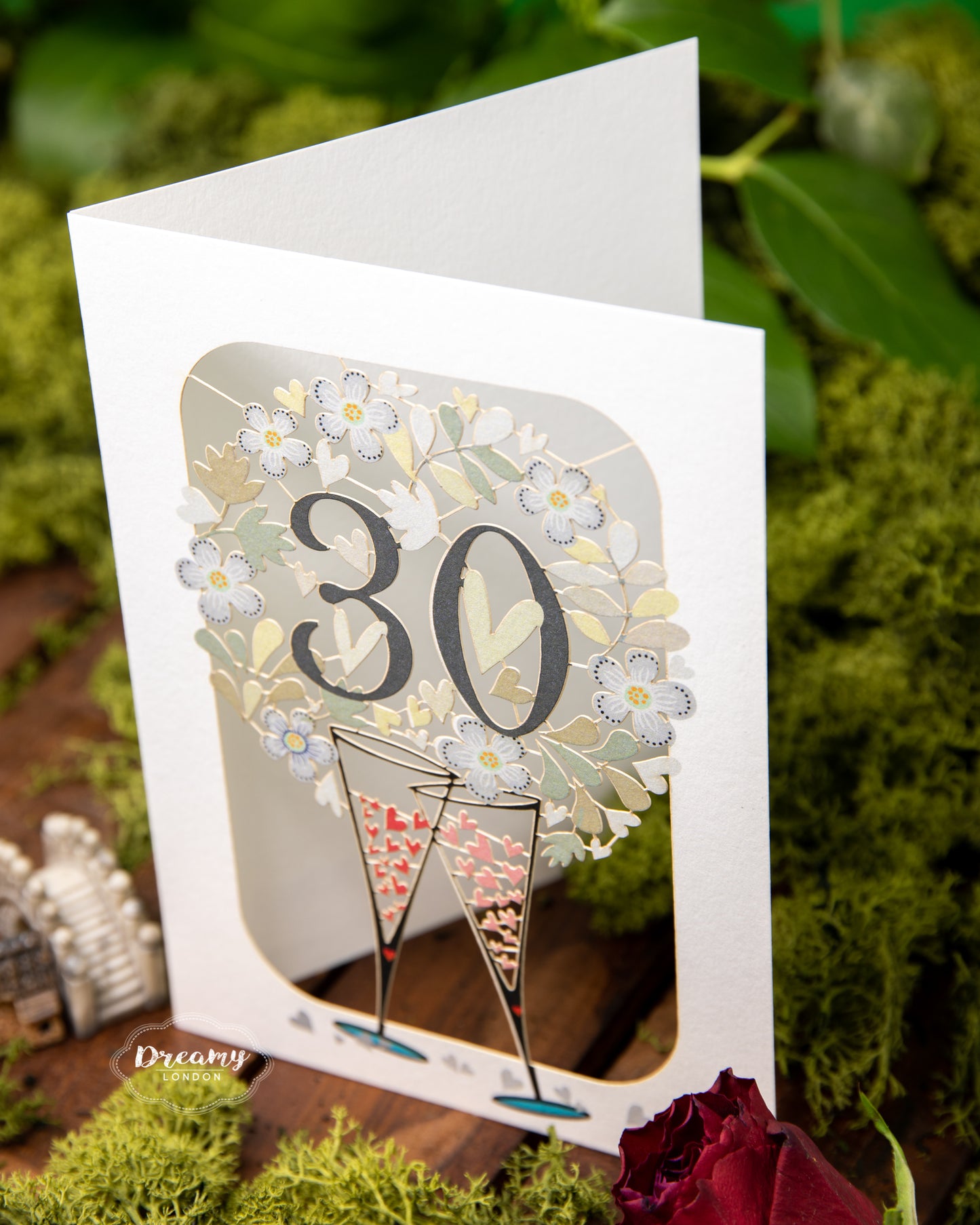 Pearl Anniversary 30th Wedding Anniversary Card - dreamylondon