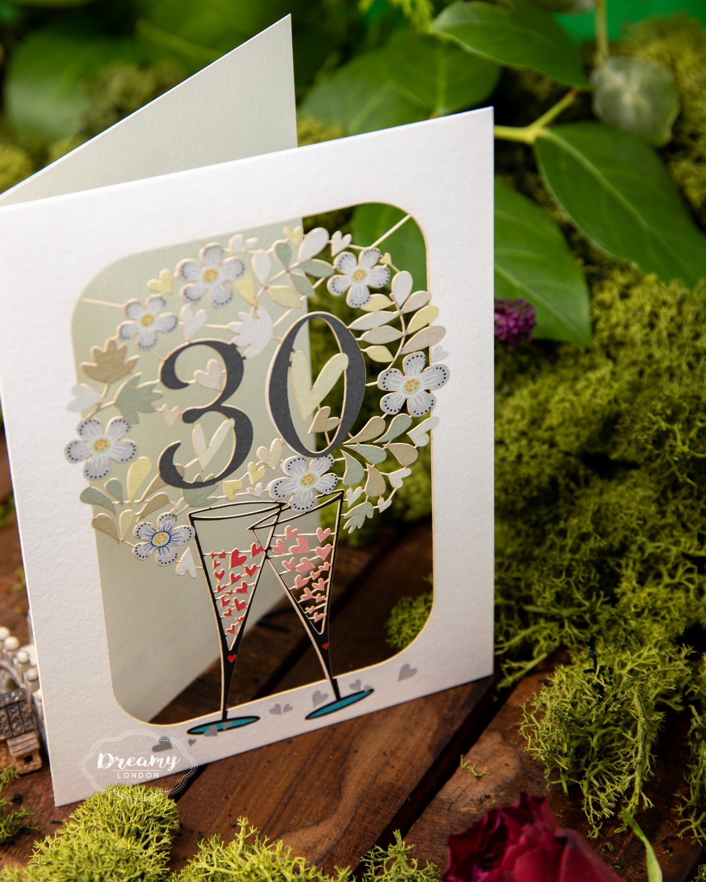 Pearl Anniversary 30th Wedding Anniversary Card - dreamylondon