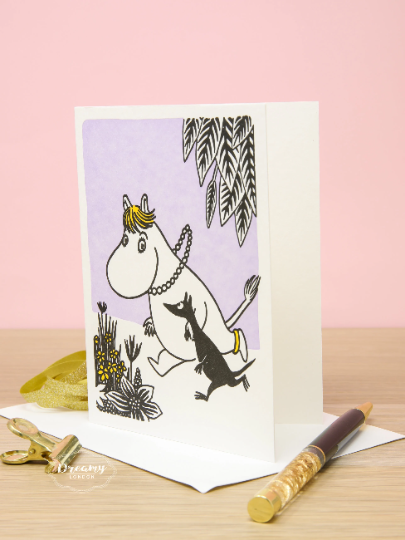 Moomin and Sniff Greeting Card