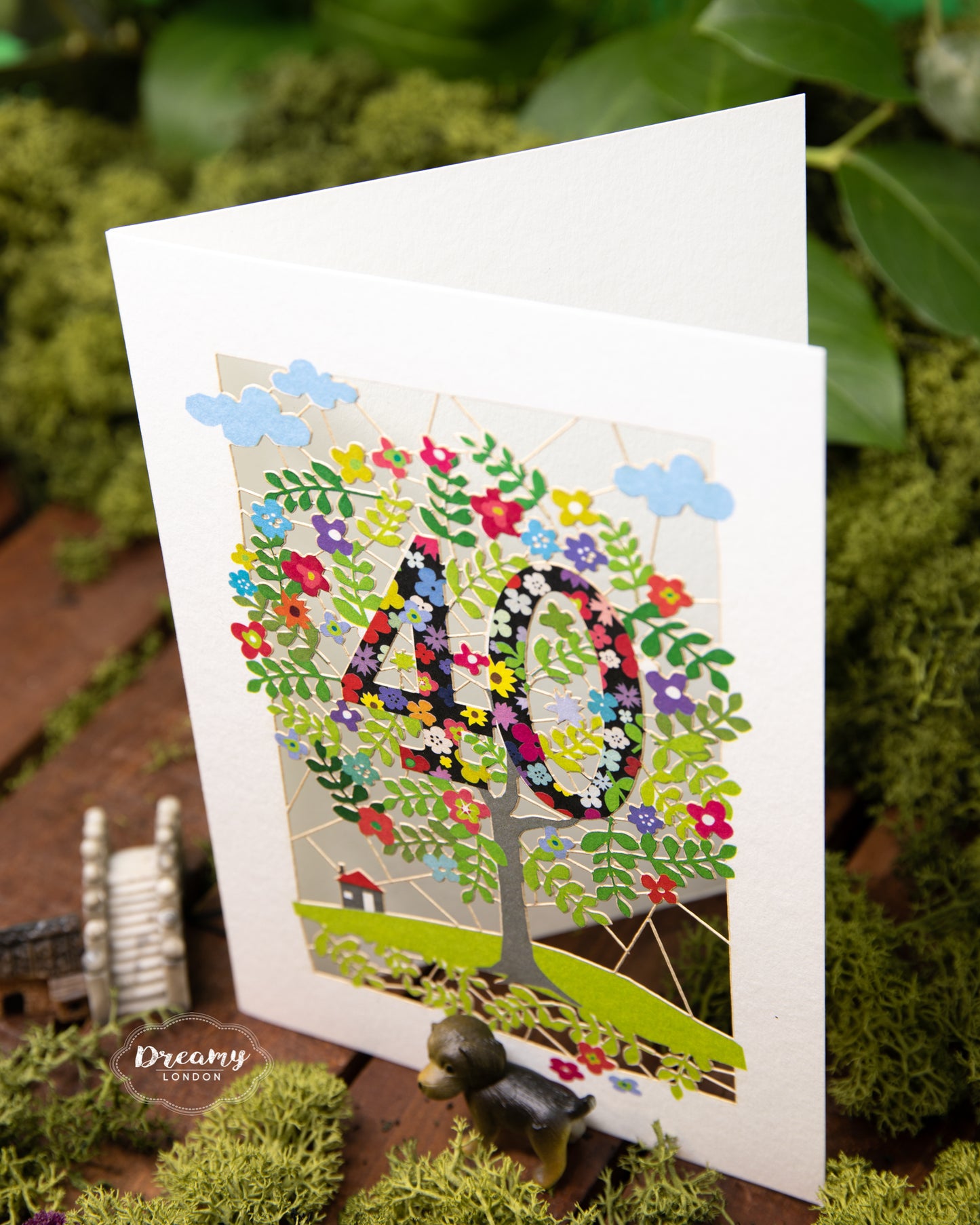 40th Tree of Life Birthday Card - dreamylondon