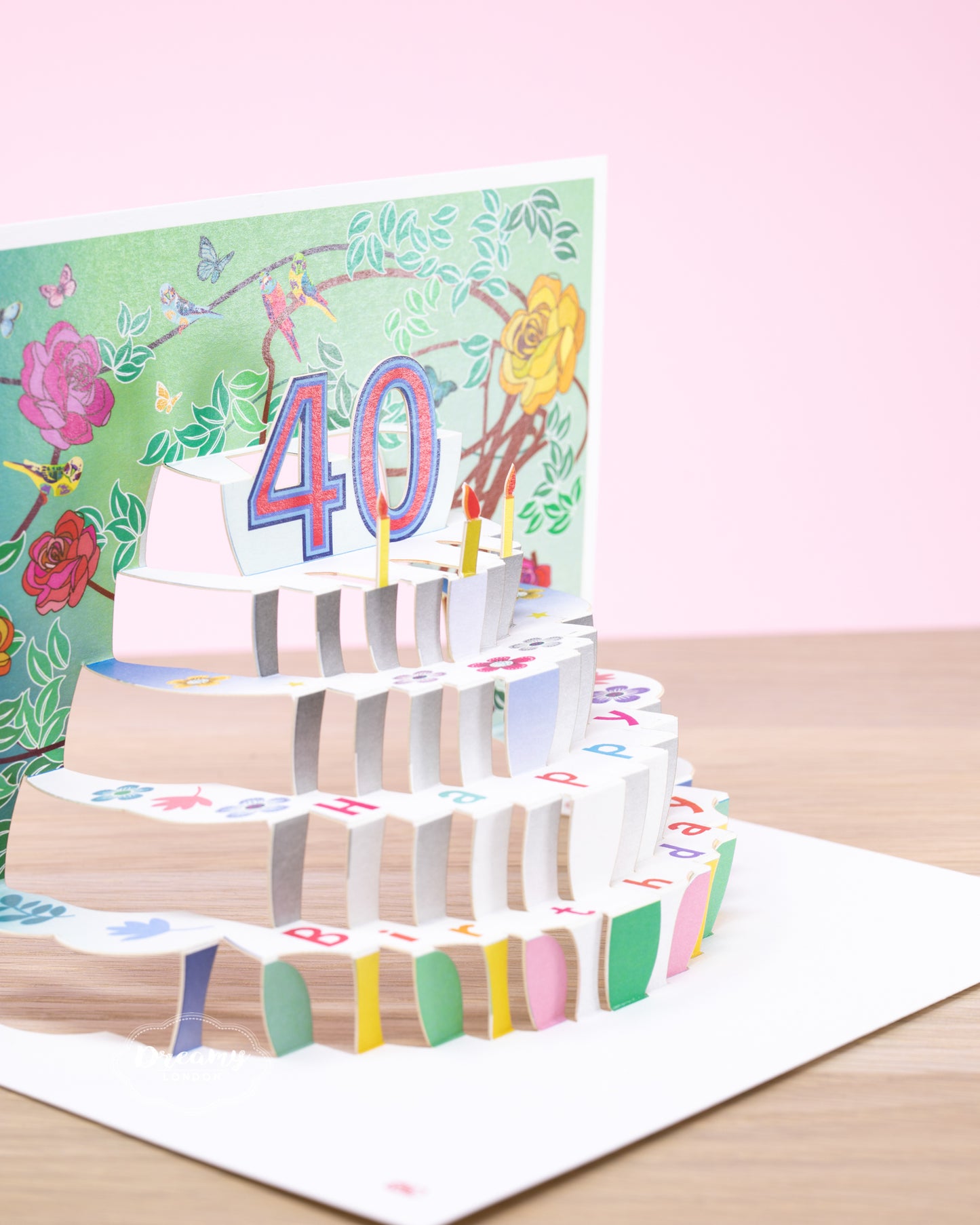 Pop-up 40th Birthday Card - dreamylondon