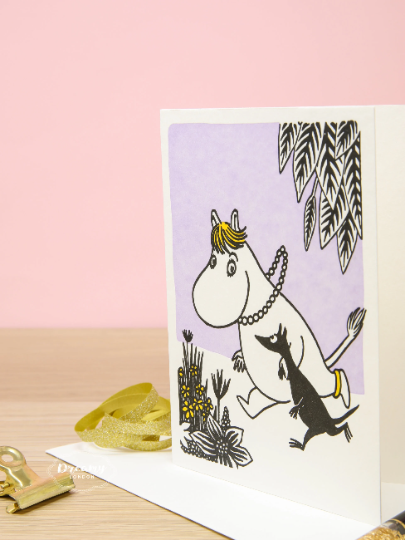 Moomin and Sniff Greeting Card