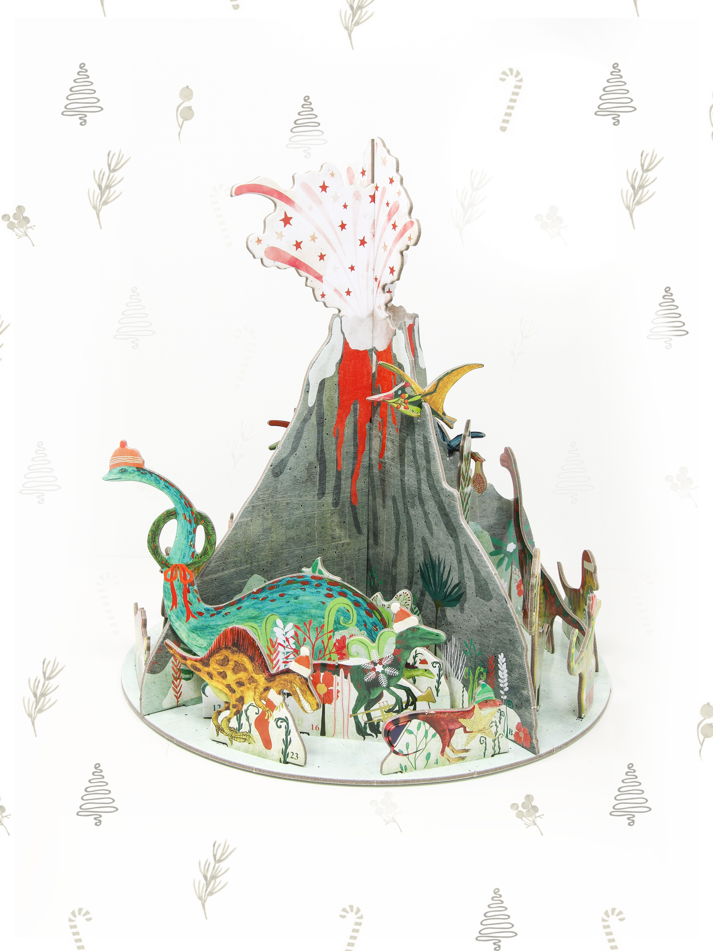 3D Dinosaur on Volcano Pop & Slot Advent Calendar