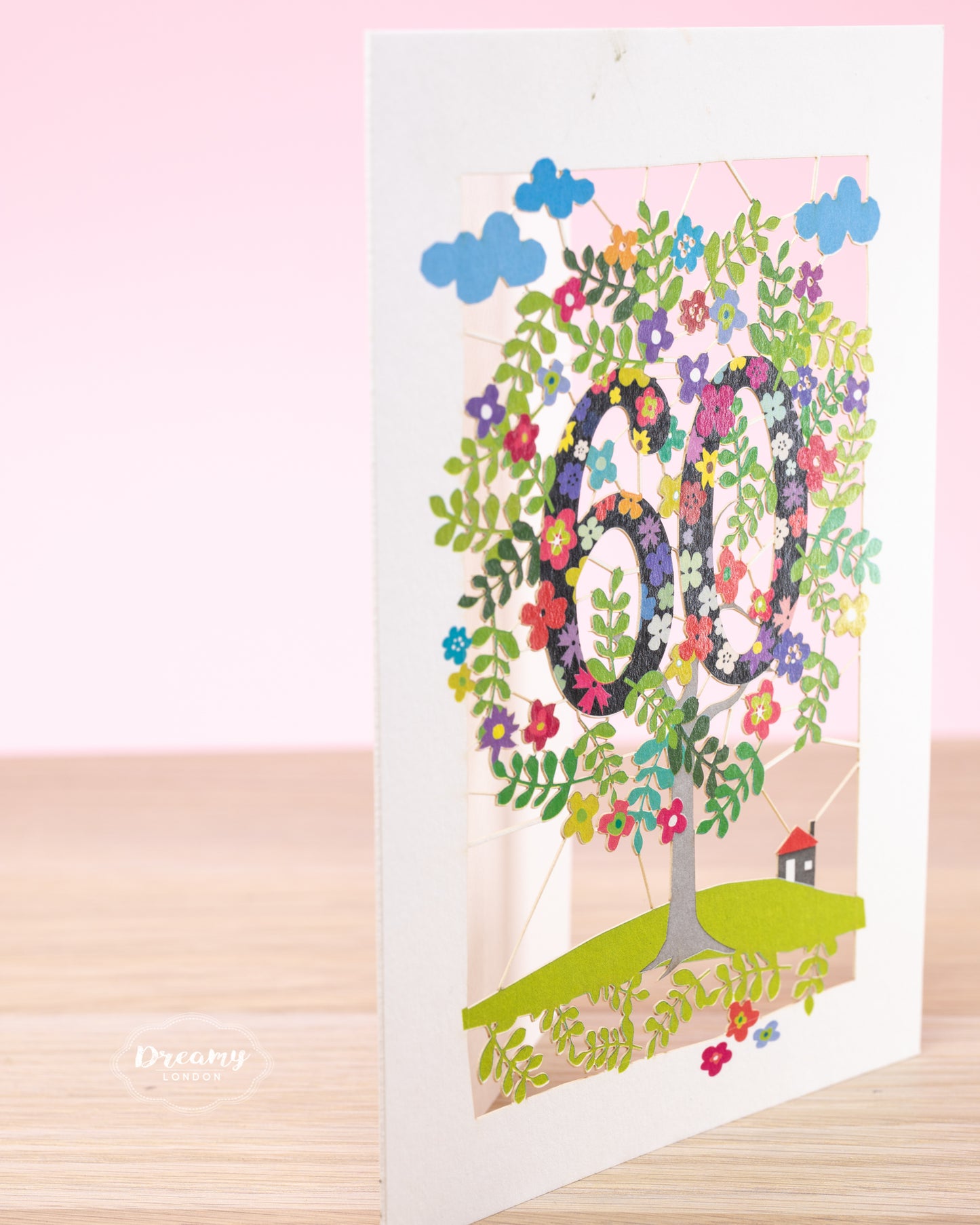 60th Tree of Life Birthday Card - dreamylondon
