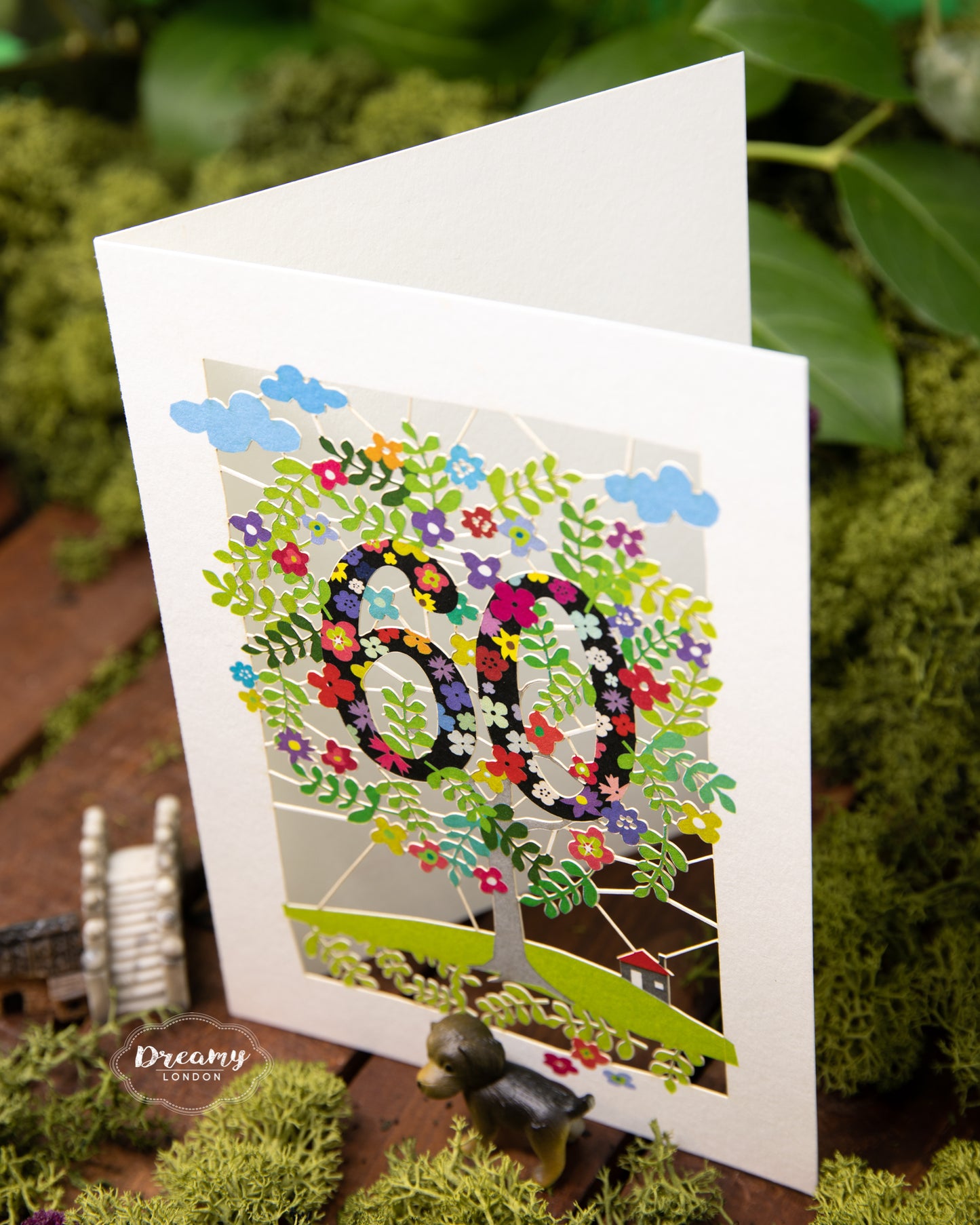 60th Tree of Life Birthday Card - dreamylondon