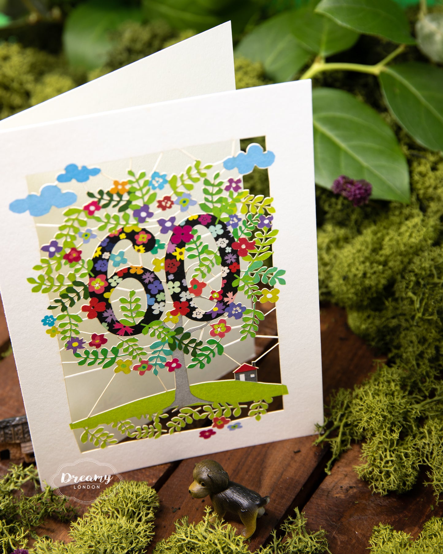 60th Tree of Life Birthday Card - dreamylondon