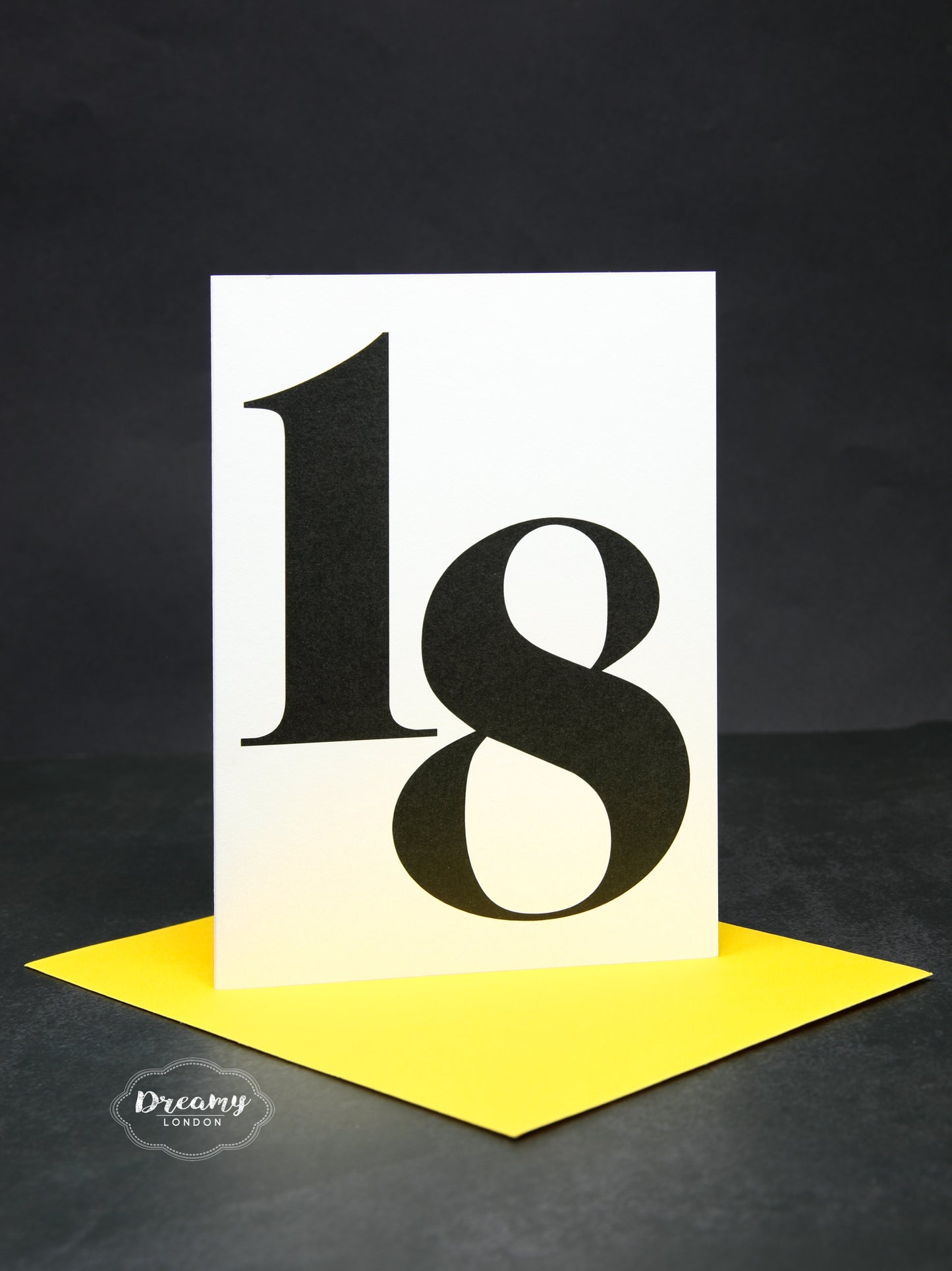 Bold 18th Birthday Card