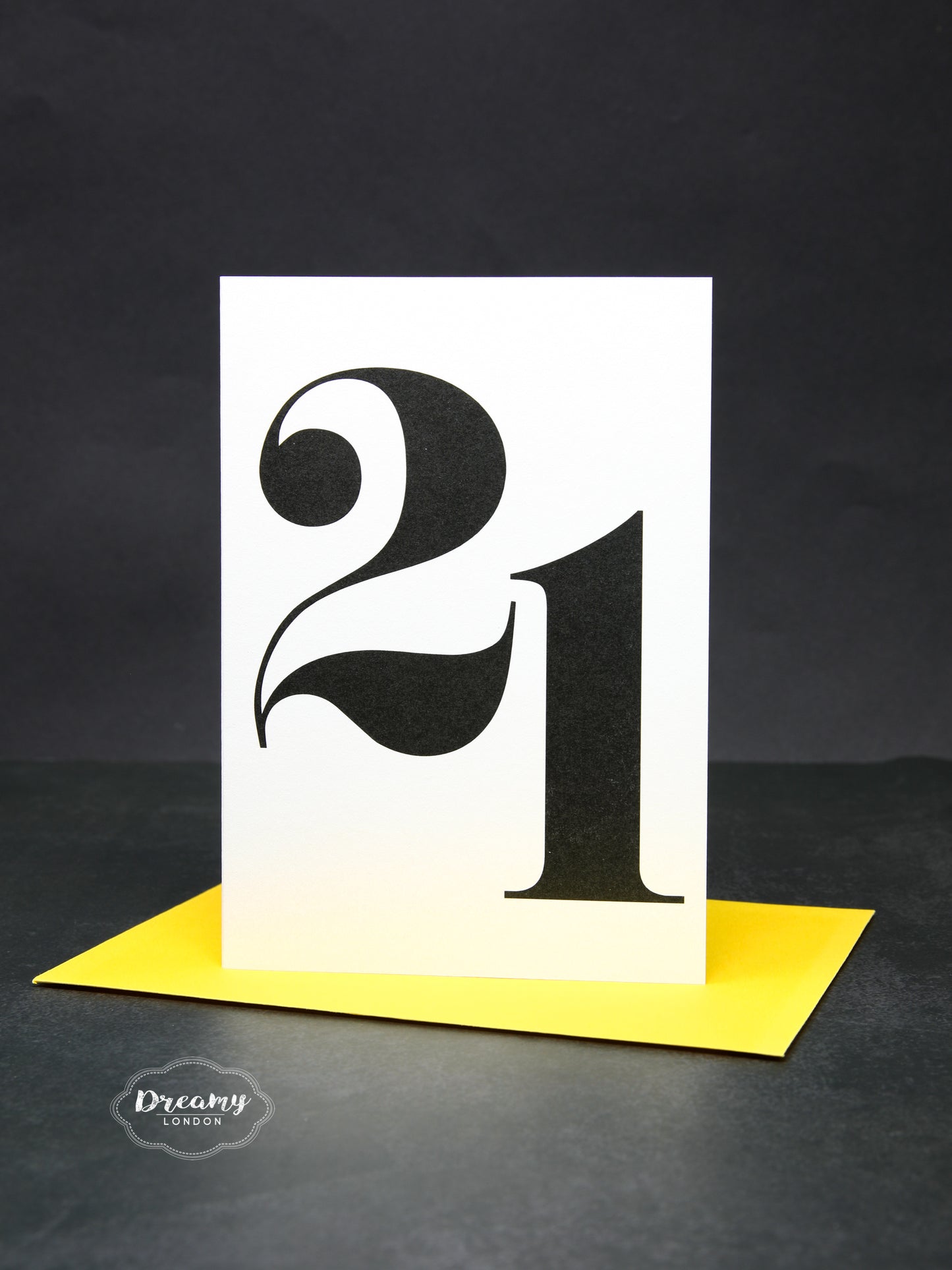 Bold 21st Birthday Card