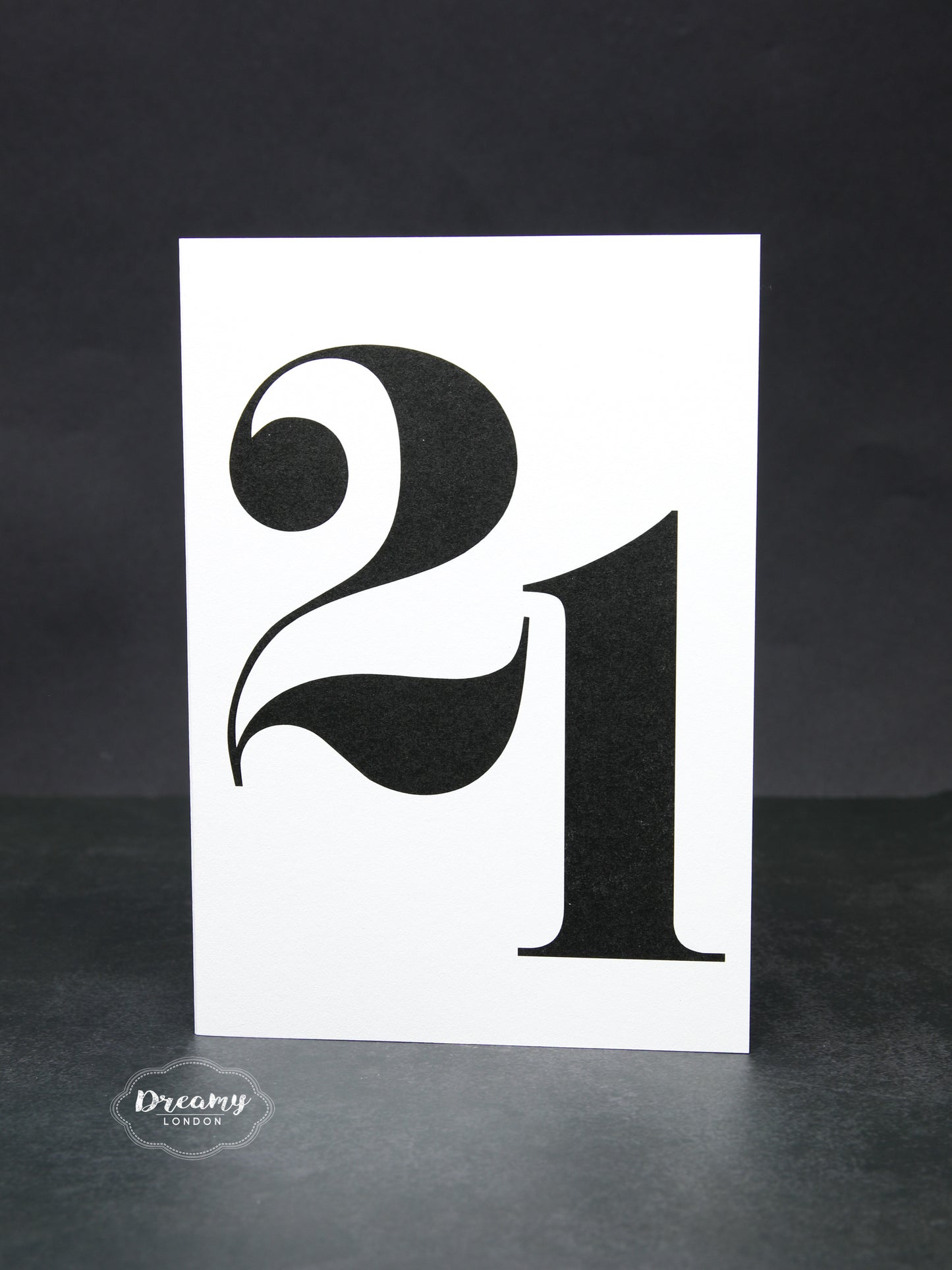 Bold 21st Birthday Card