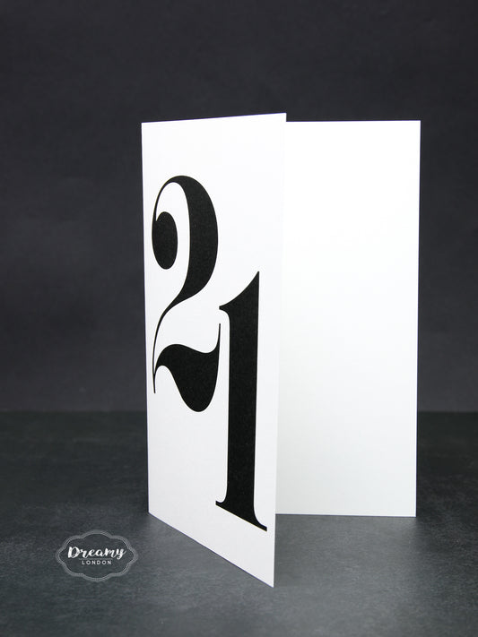 Bold 21st Birthday Card