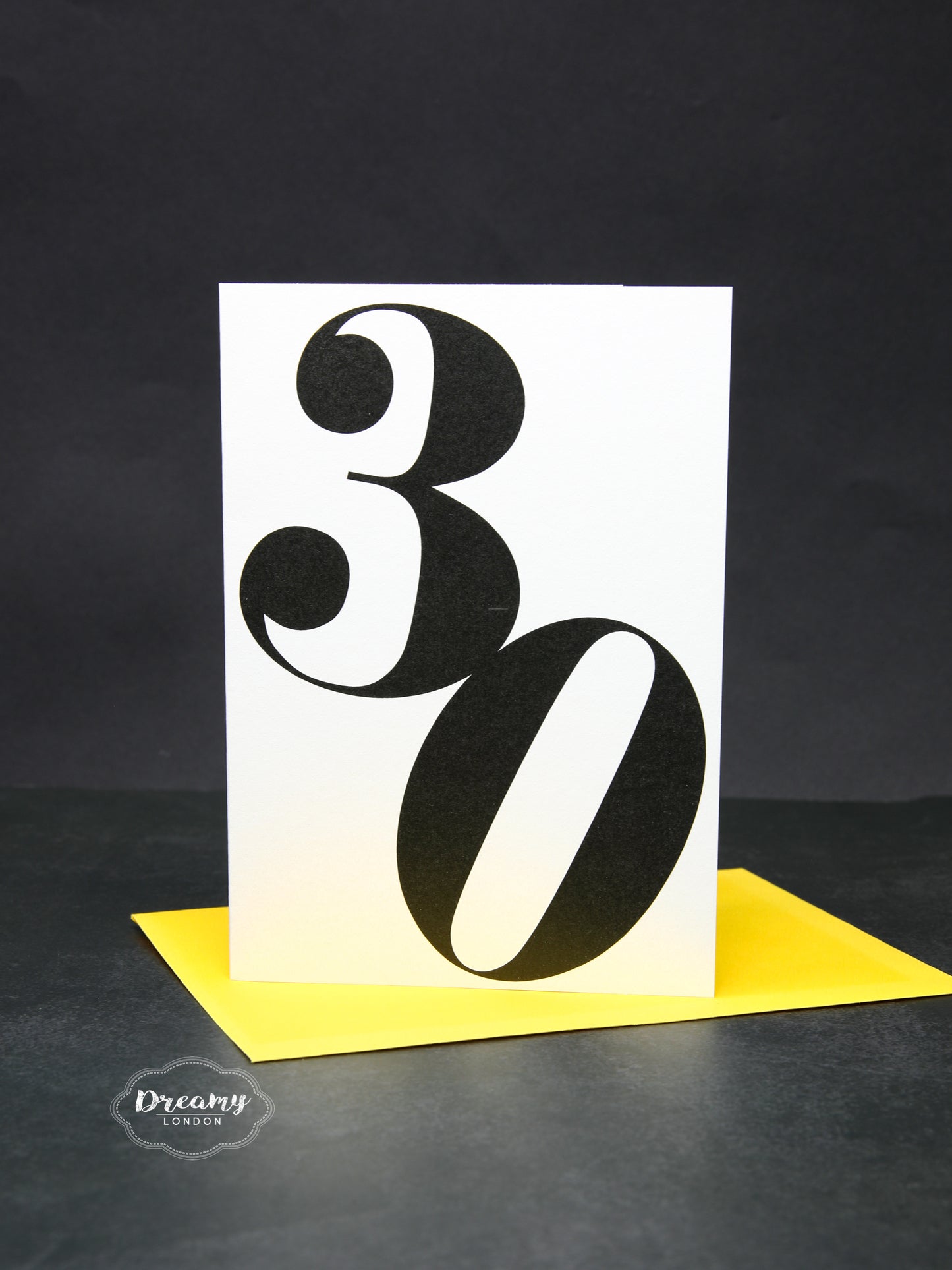 Bold 30th Birthday Card