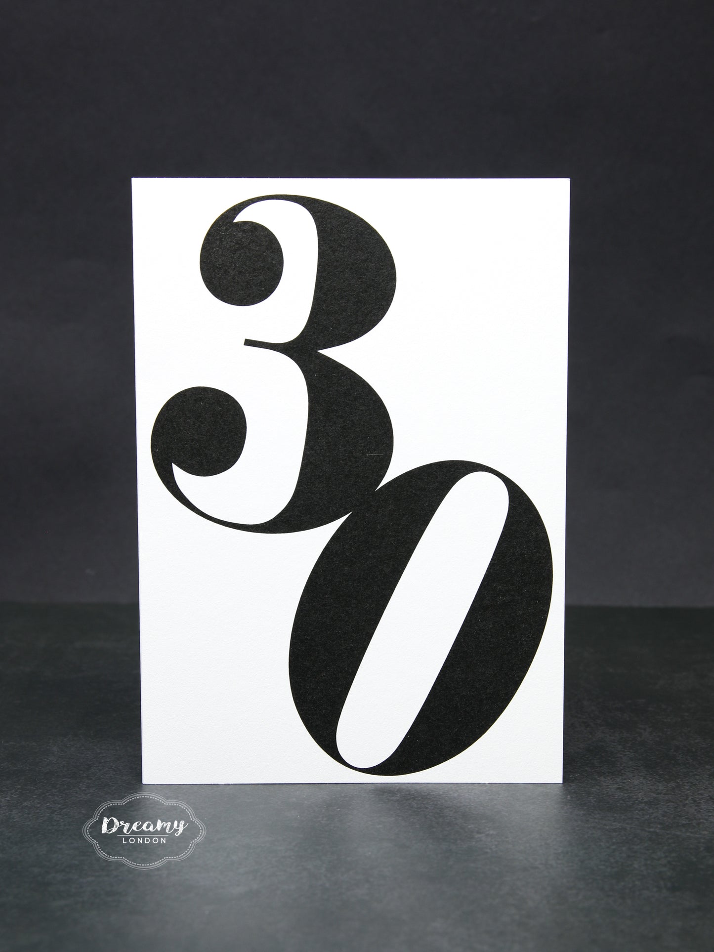 Bold 30th Birthday Card