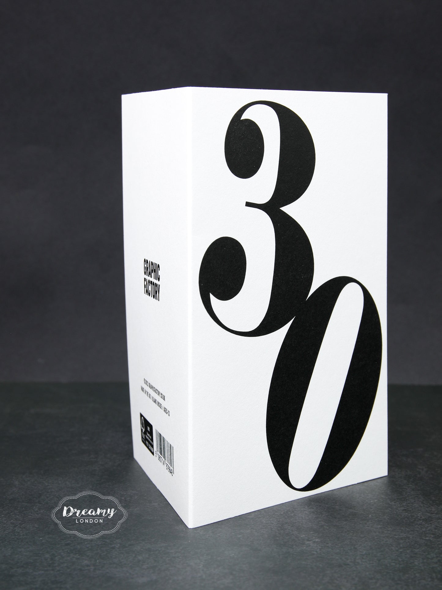 Bold 30th Birthday Card