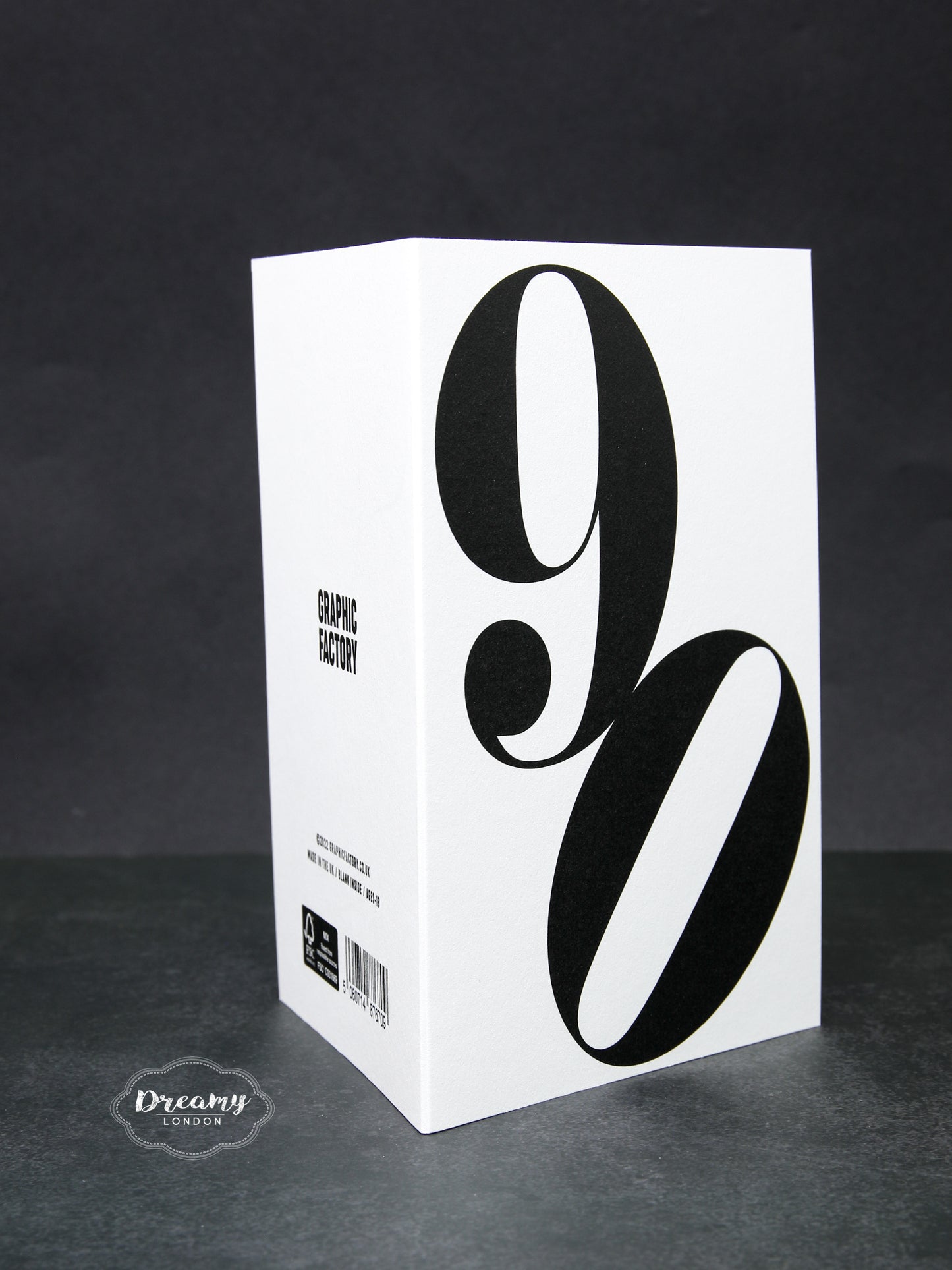 Bold 90th Birthday Card