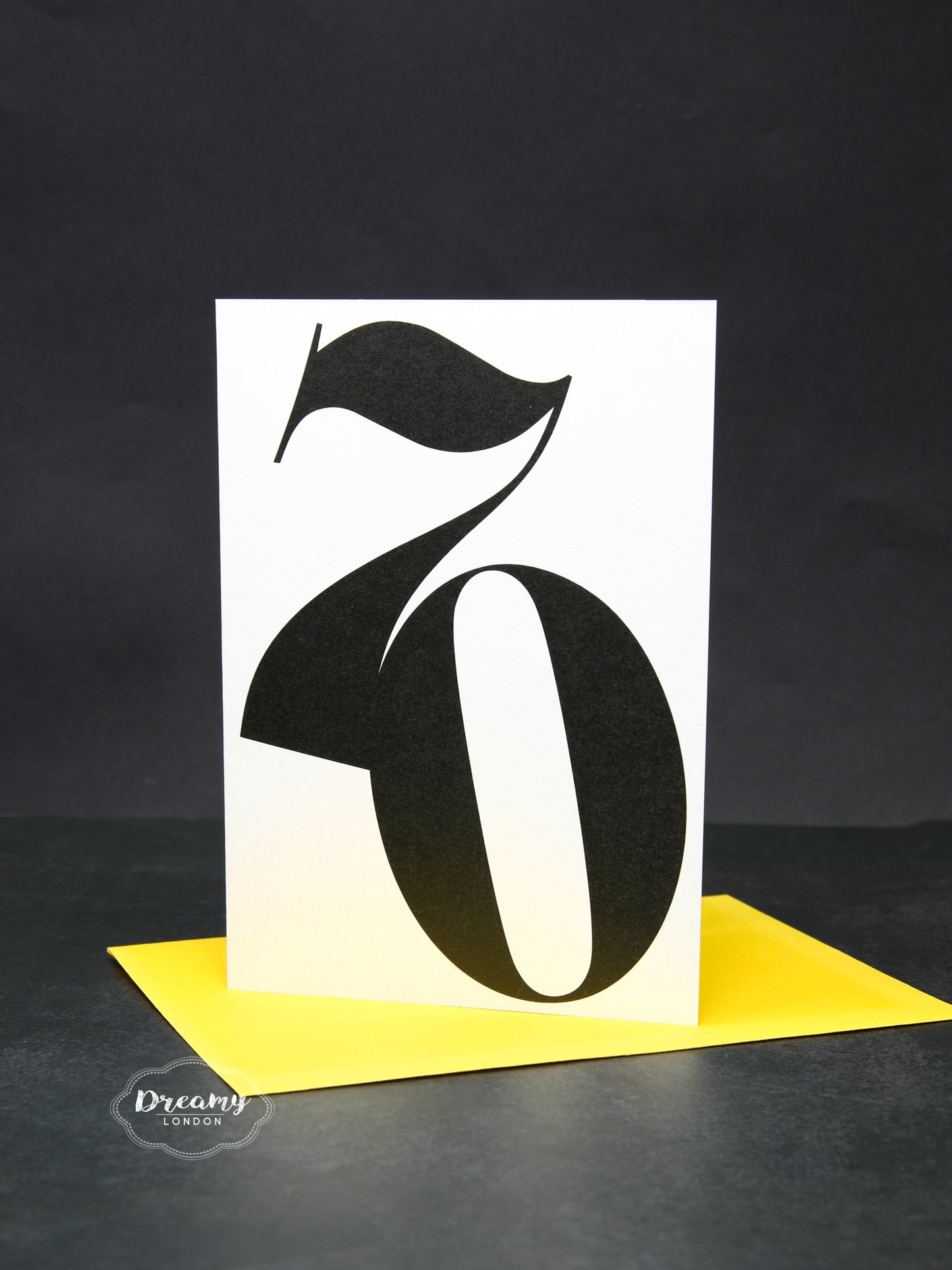 Bold 70th Birthday Card