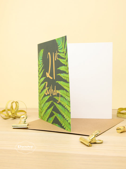 21st Tropical Birthday Card