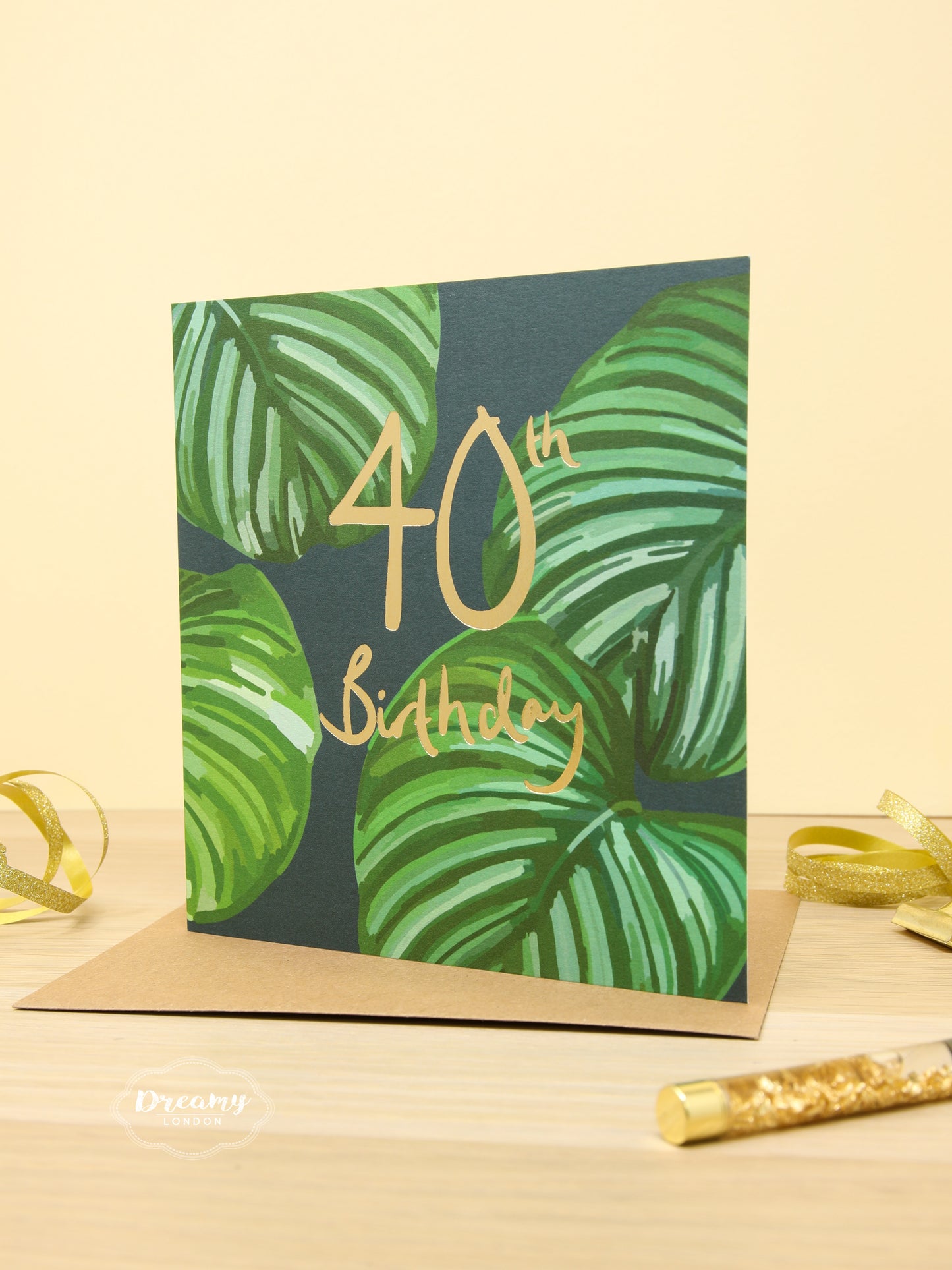 40th Tropical Birthday Card