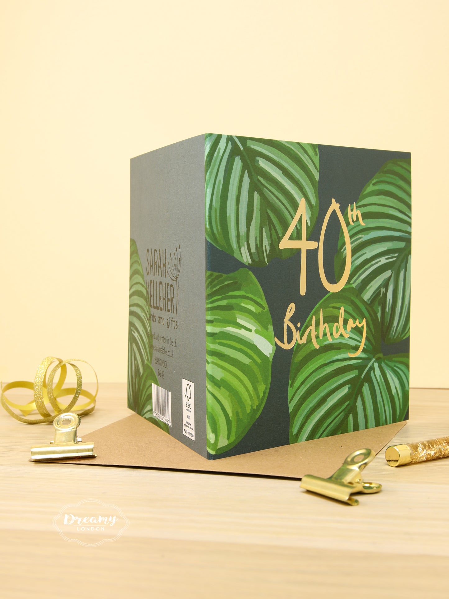 40th Tropical Birthday Card