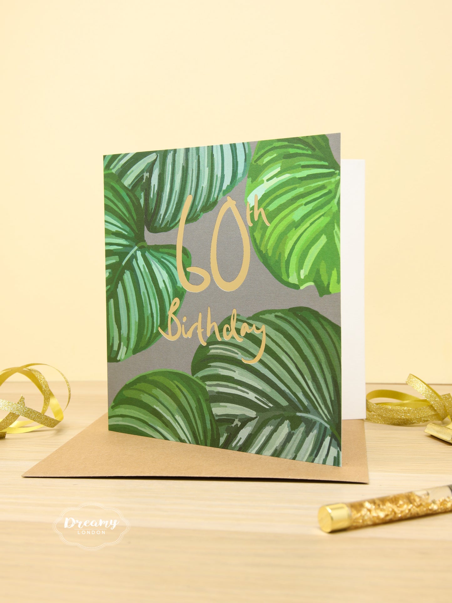 60th Tropical Birthday Card