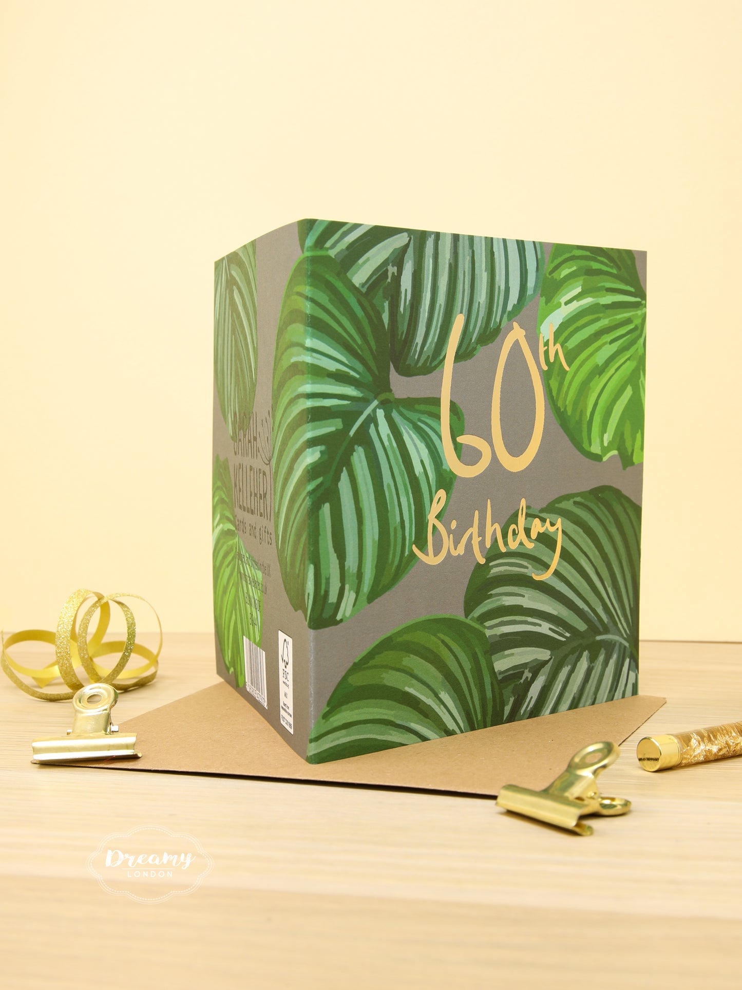 60th Tropical Birthday Card