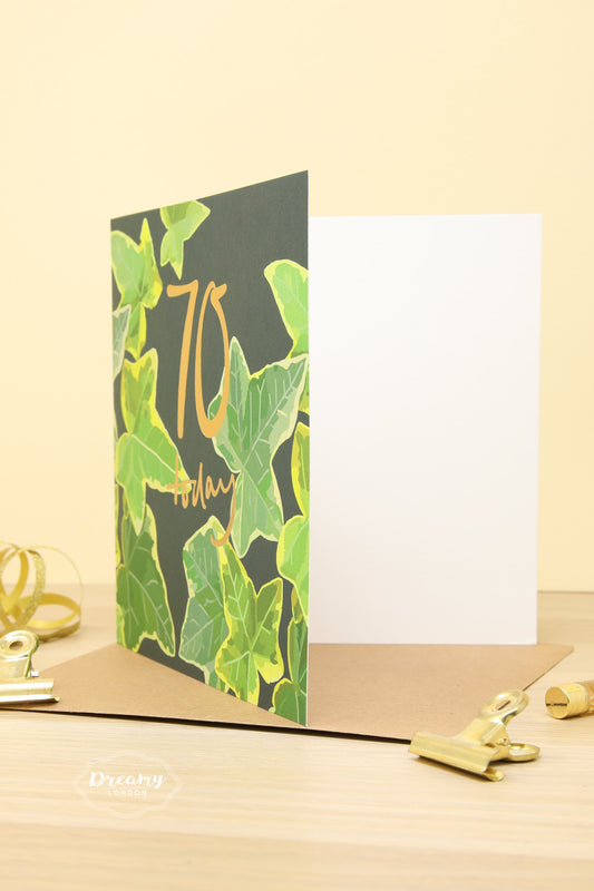 70th Tropical Birthday Card