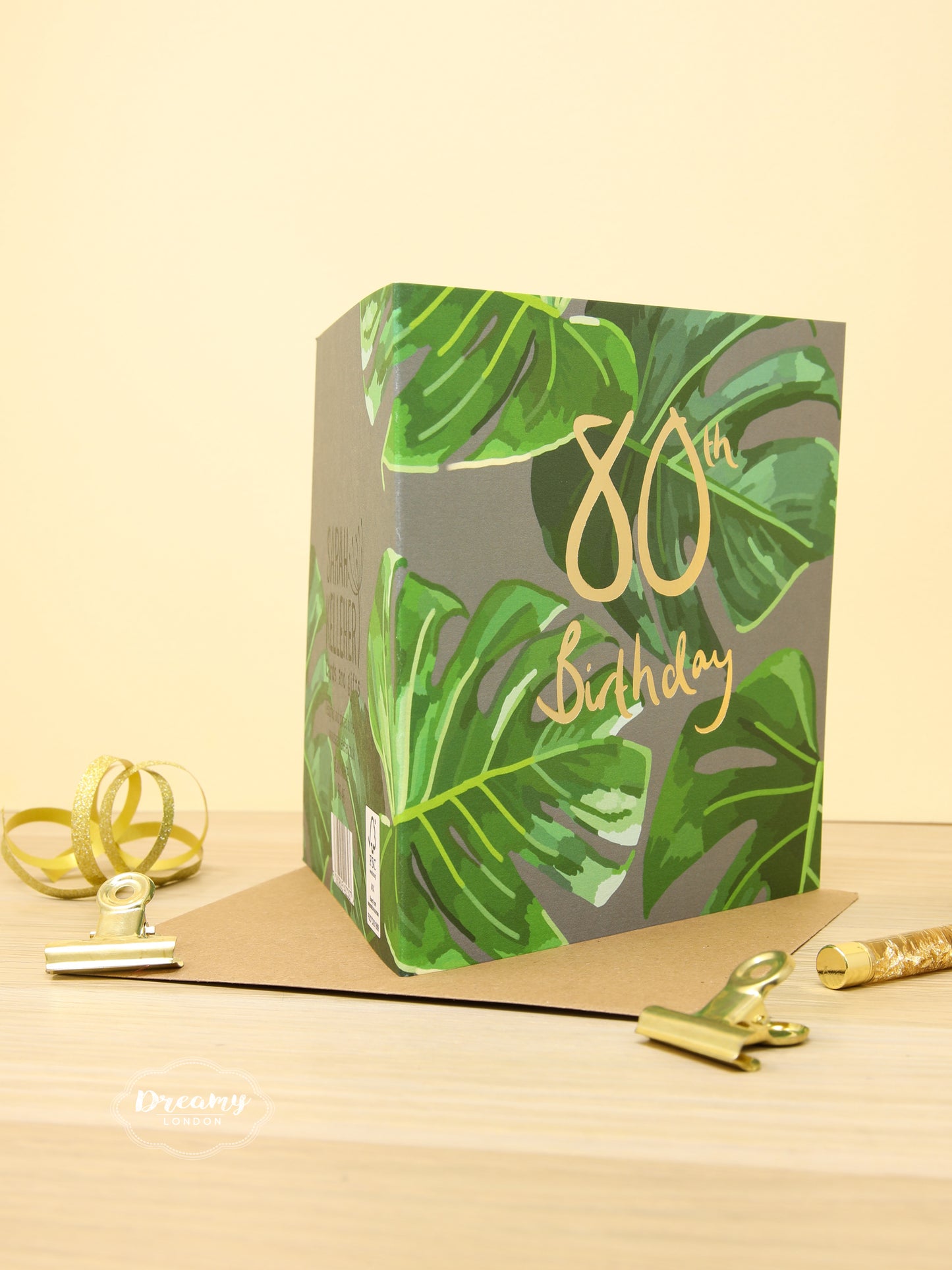 80th Tropical Birthday Card