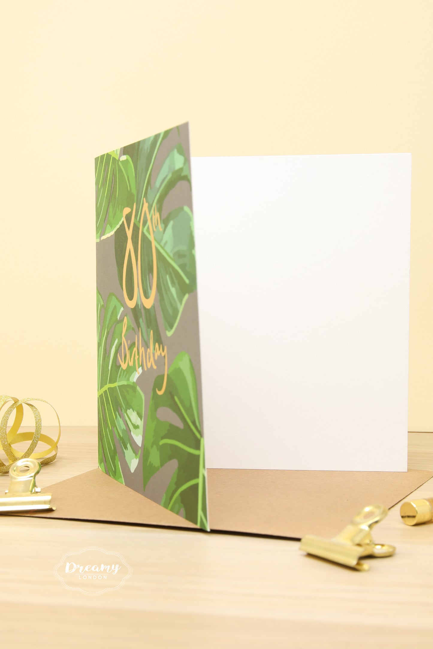 80th Tropical Birthday Card