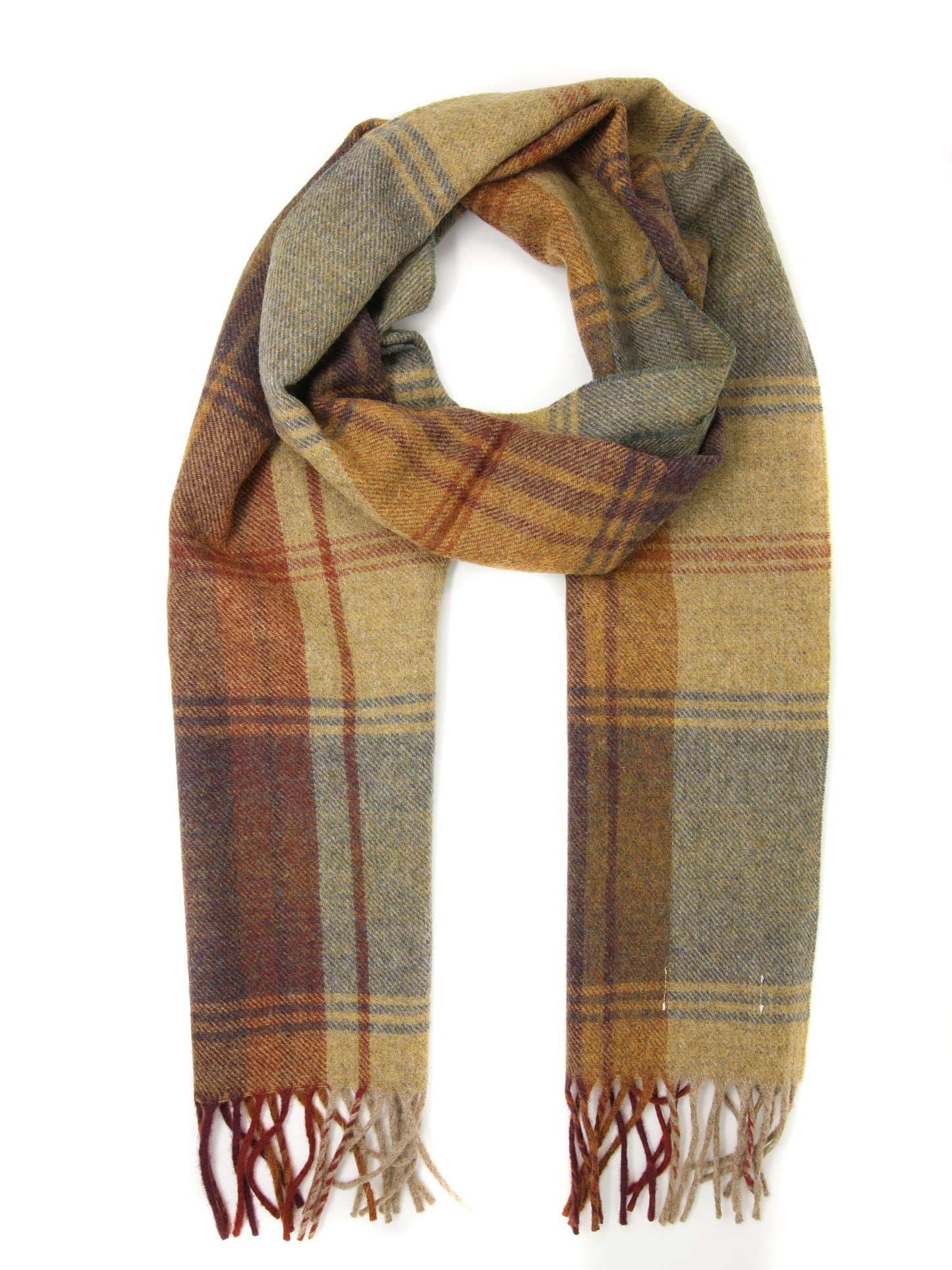 Madison Tartan Wool Scarf