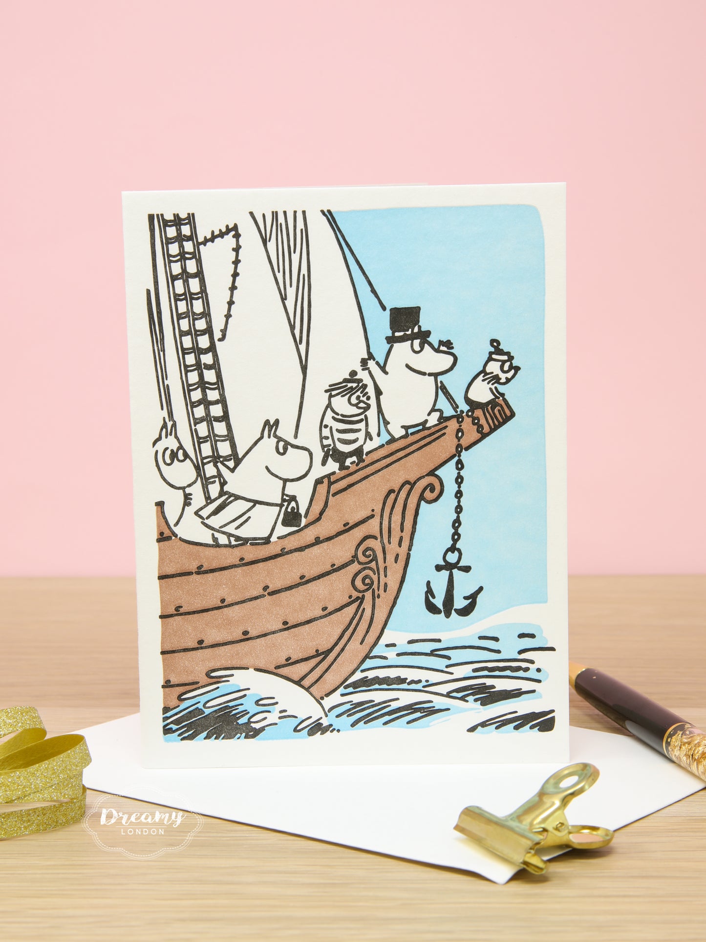 Moomin on Vacation Greeting Card