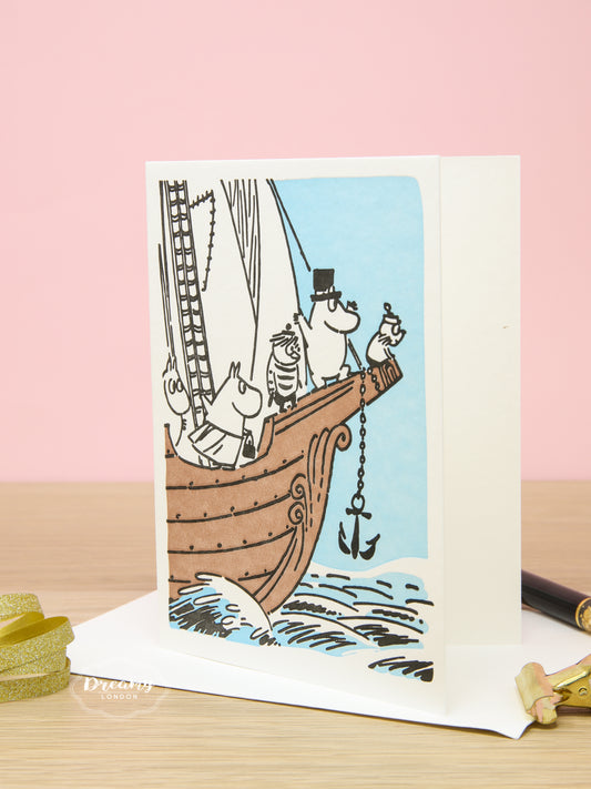 Moomin on Vacation Greeting Card