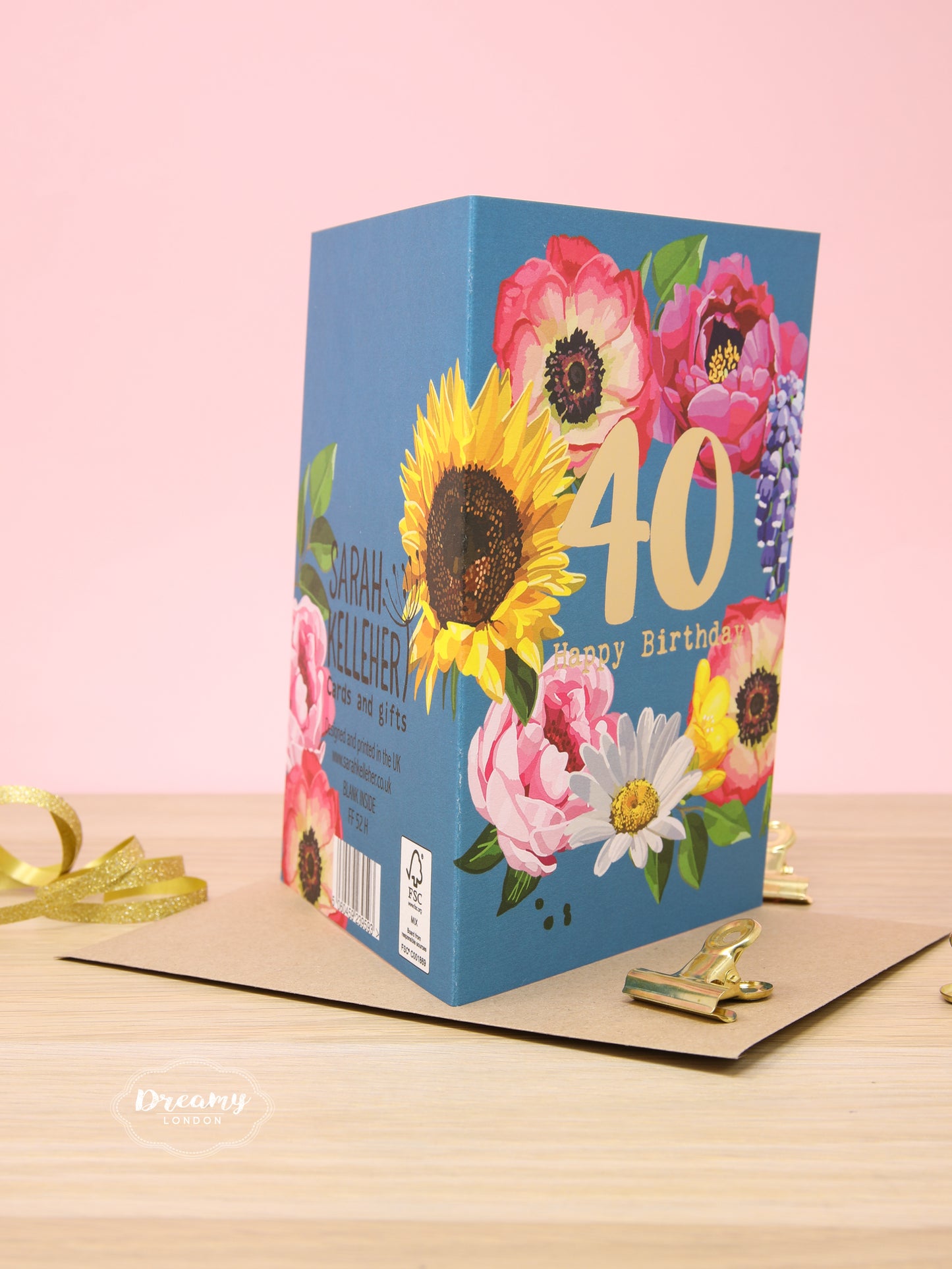 Blossom 40th Birthday Card