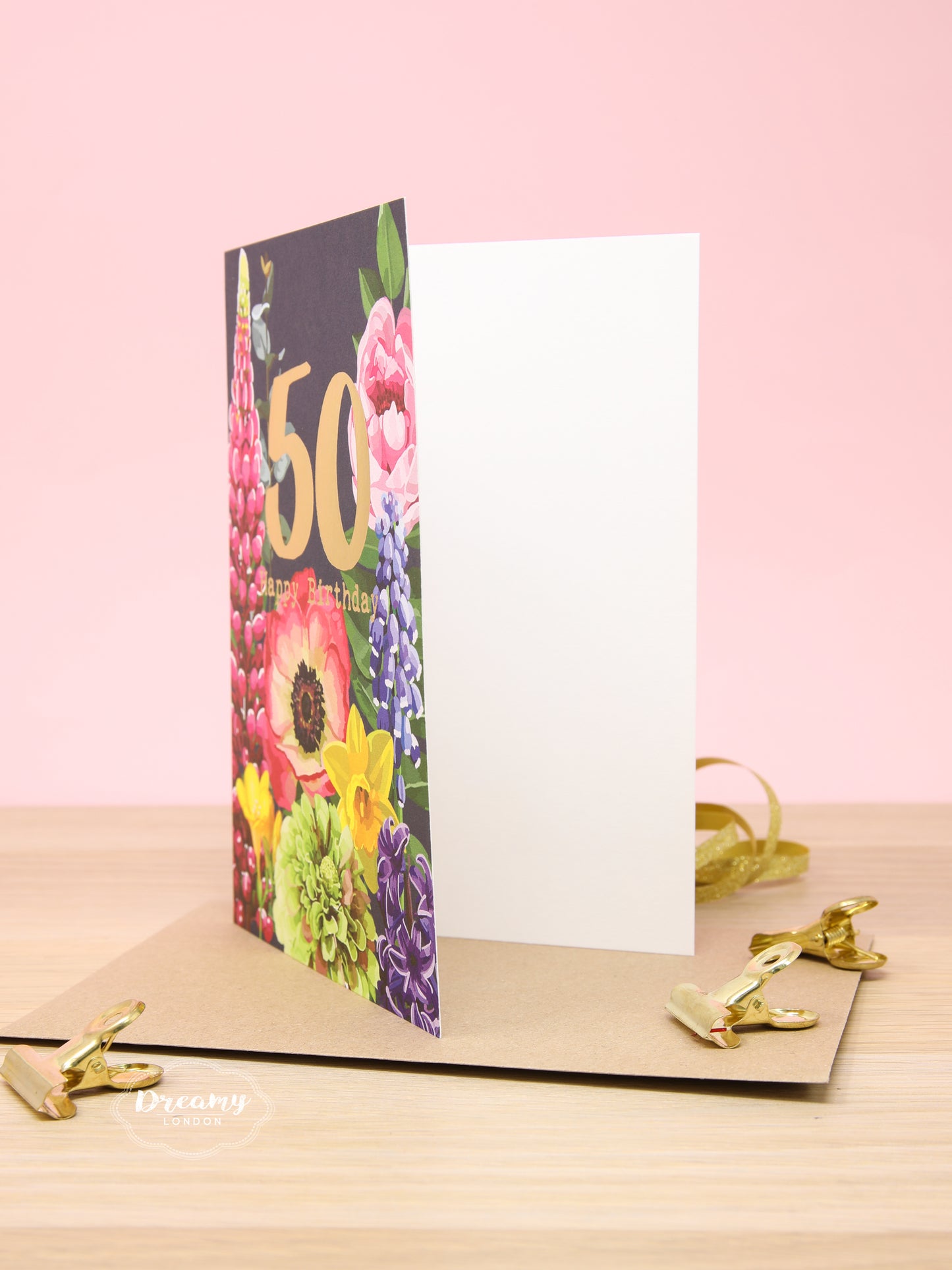 Blossom 50th Birthday Card