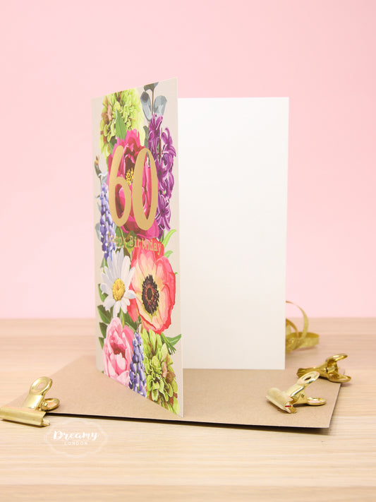 Blossom 60th Birthday Card