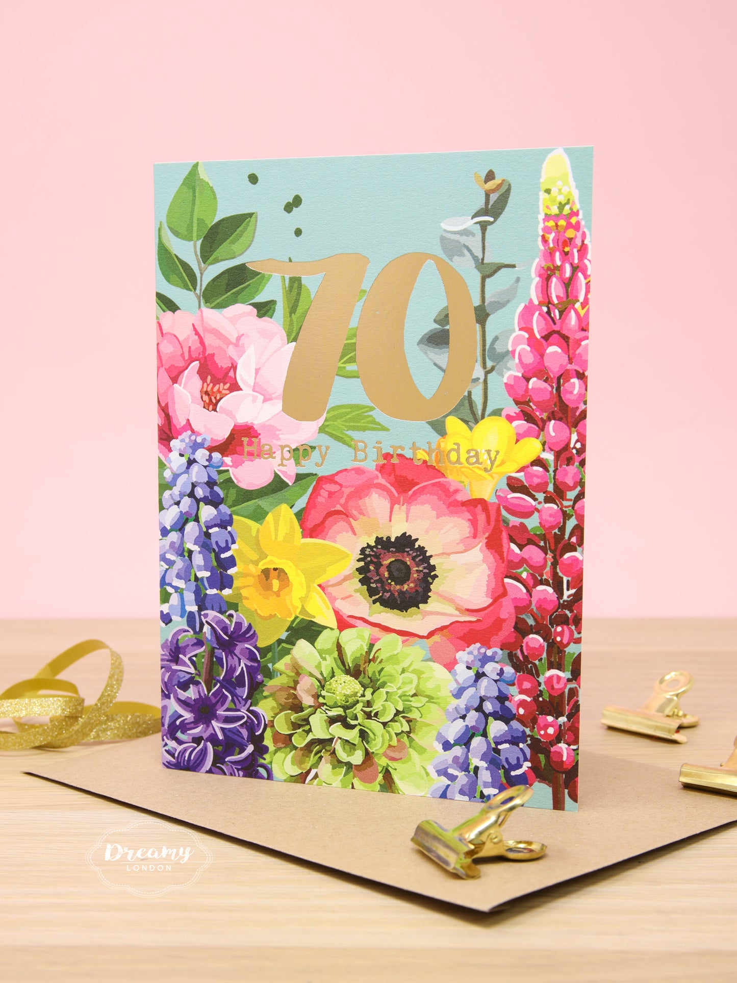 Blossom 70th Birthday Card